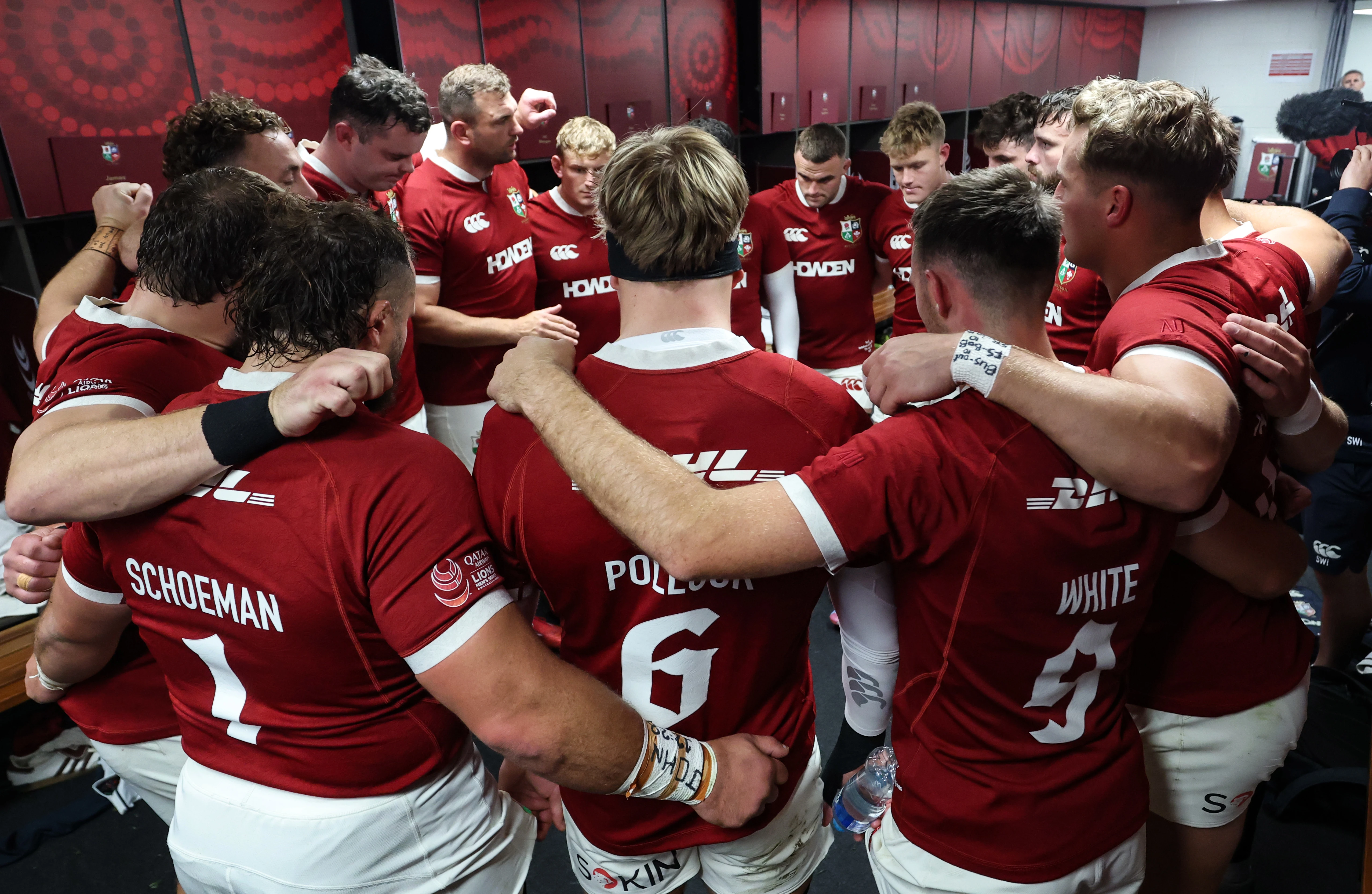 Lions 2025 huddle