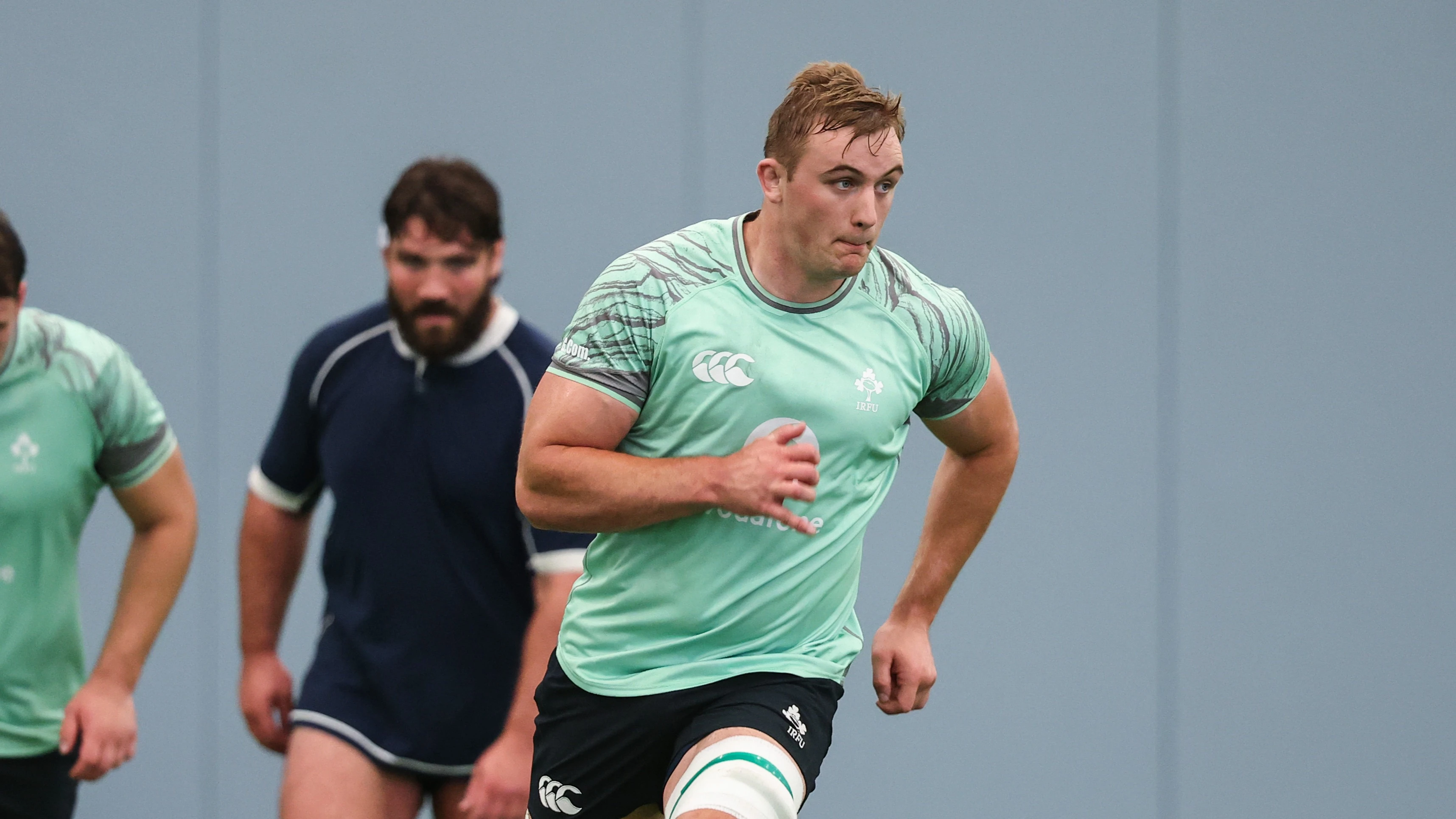 Gavin Coombes training with Ireland, 2025