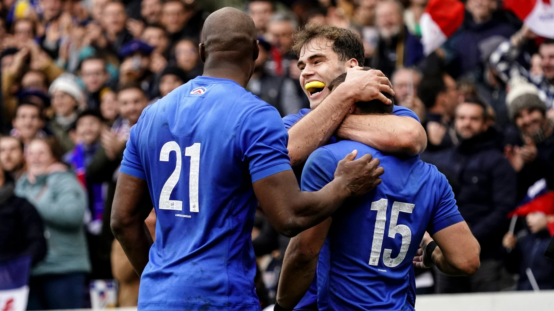 France Peraud celebrate win over Japan
