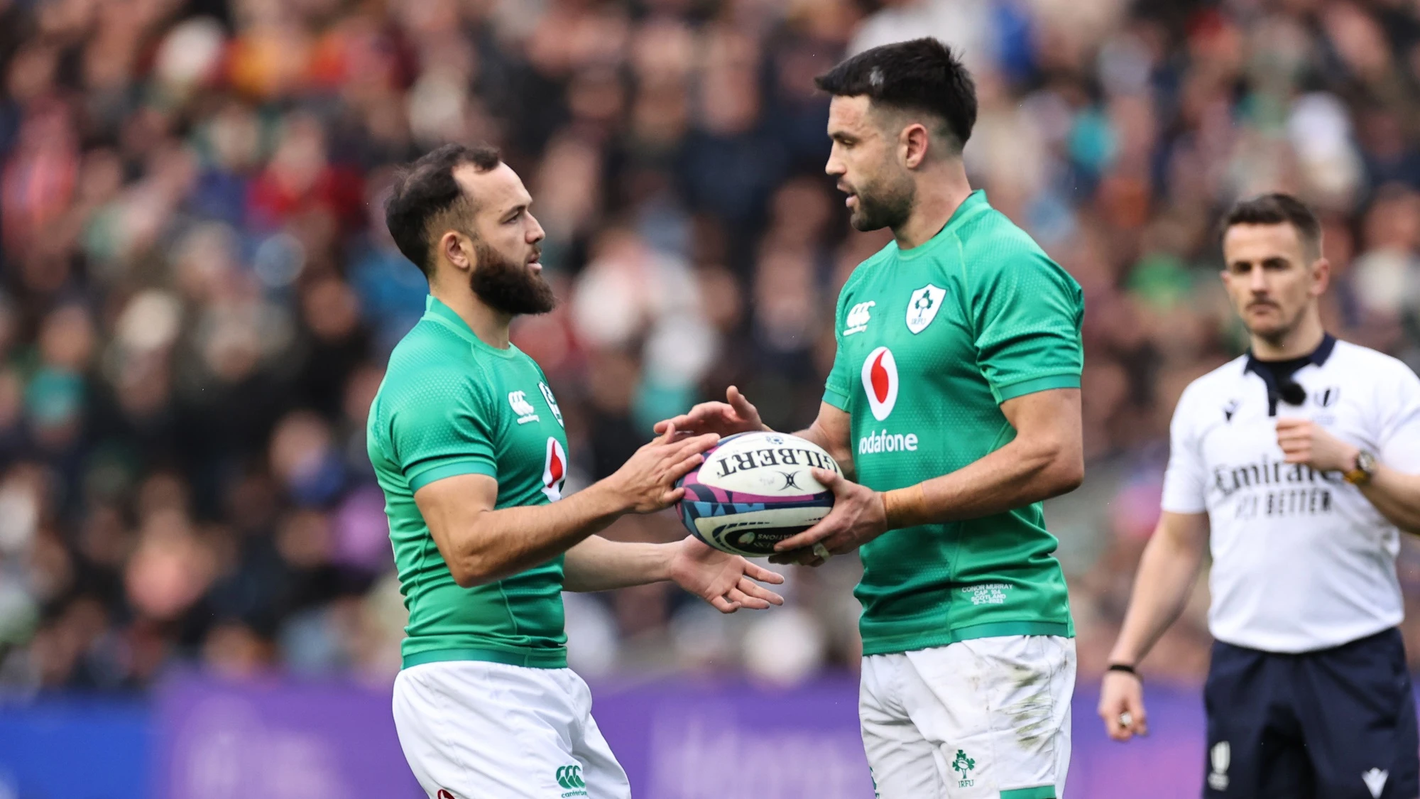 Ireland’s Jamison Gibson-Park and Conor Murray 12/3/2023