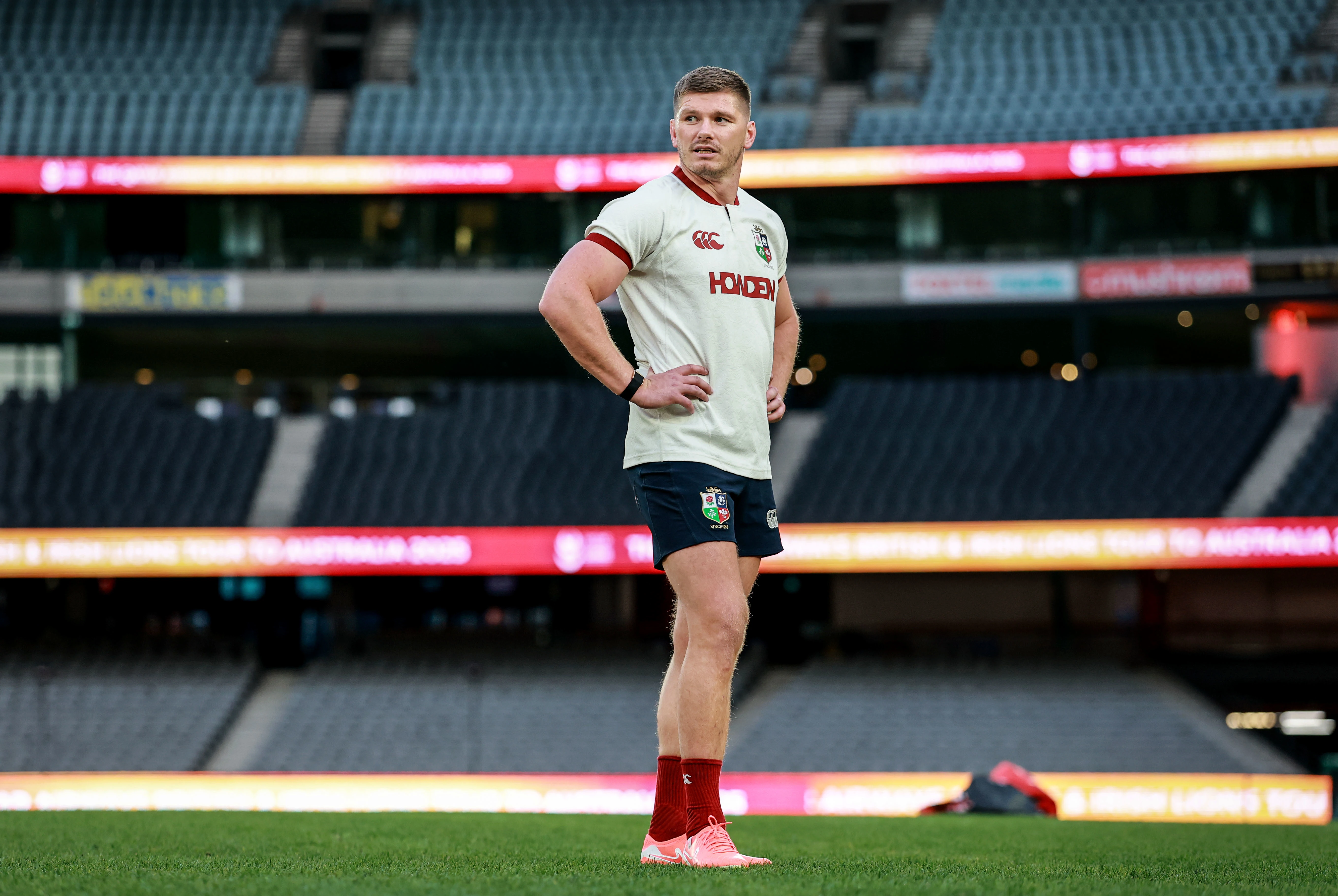 Owen Farrell in Lions training 2025