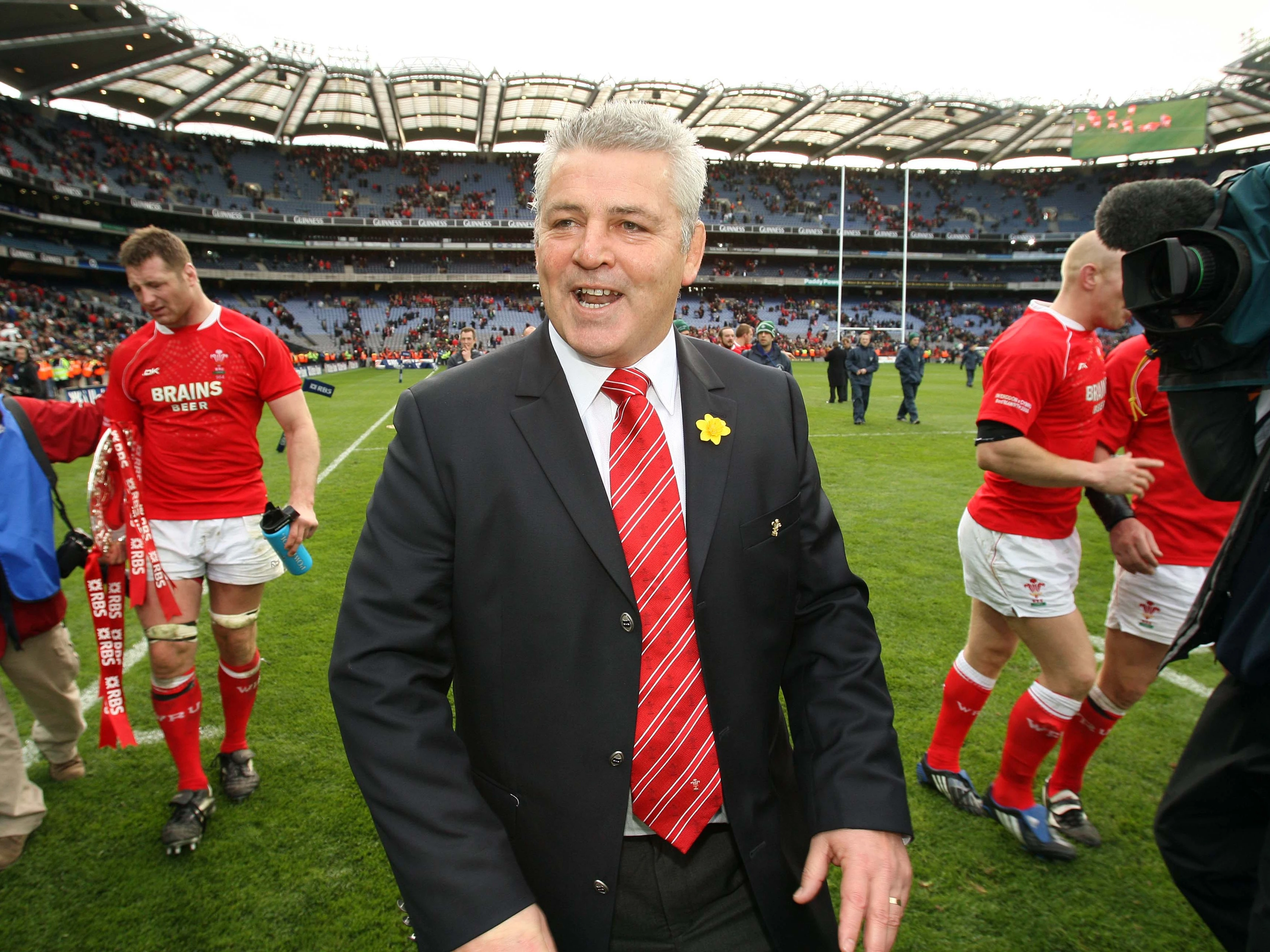 Gatland during the 2008 Grand Slam