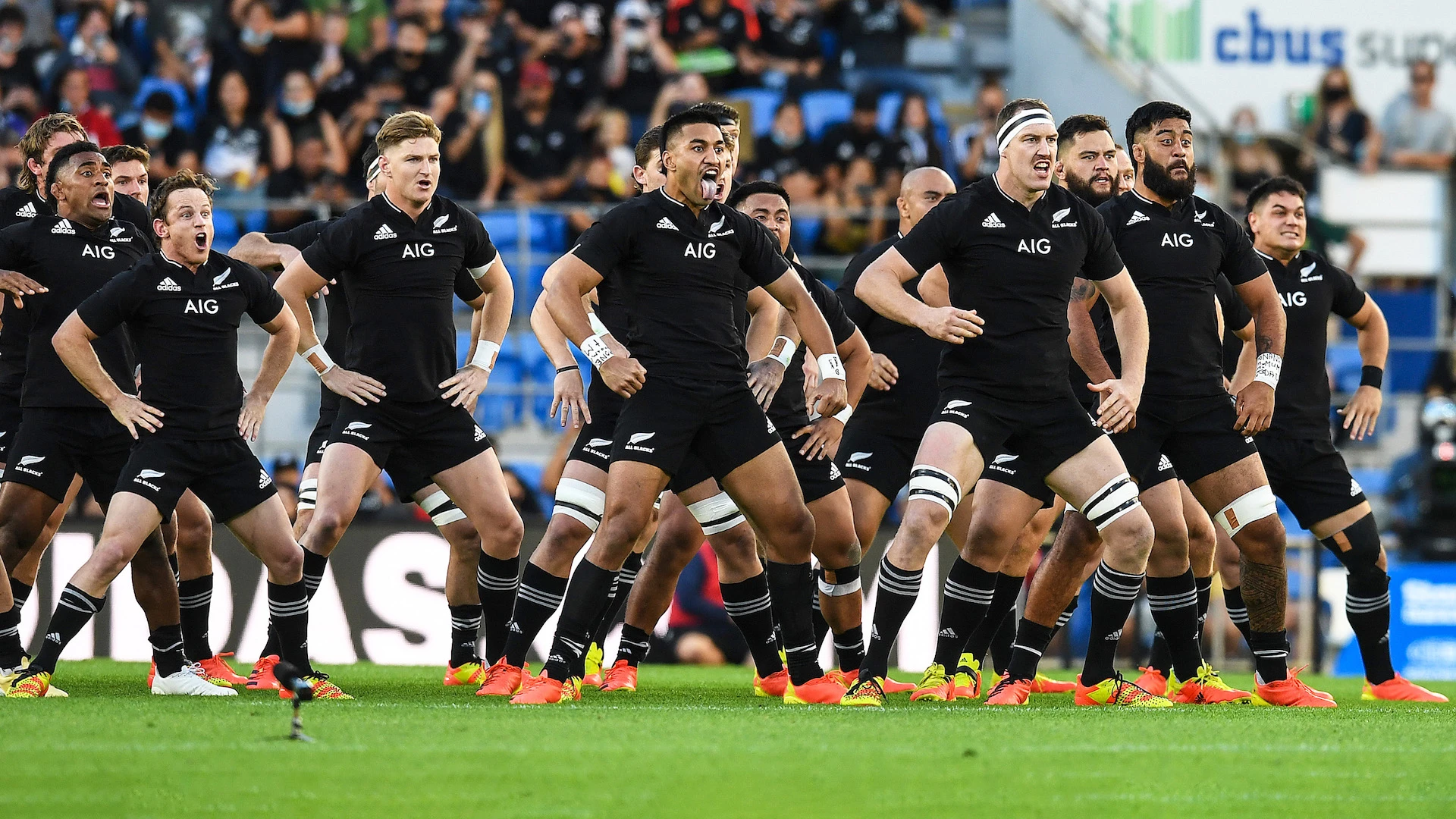 A view of the All Blacks Haka 12/9/2021