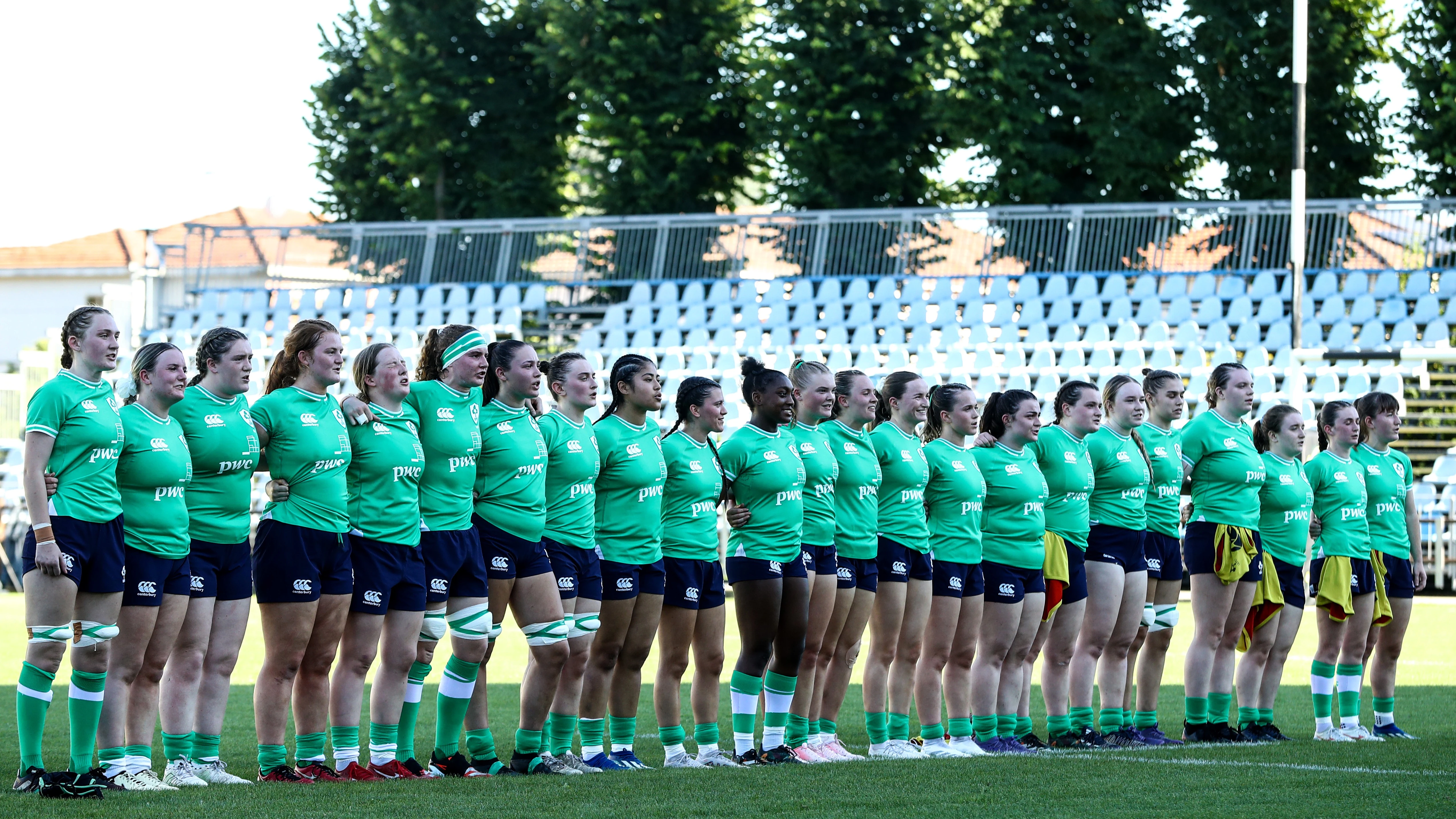 Ireland lineup v England