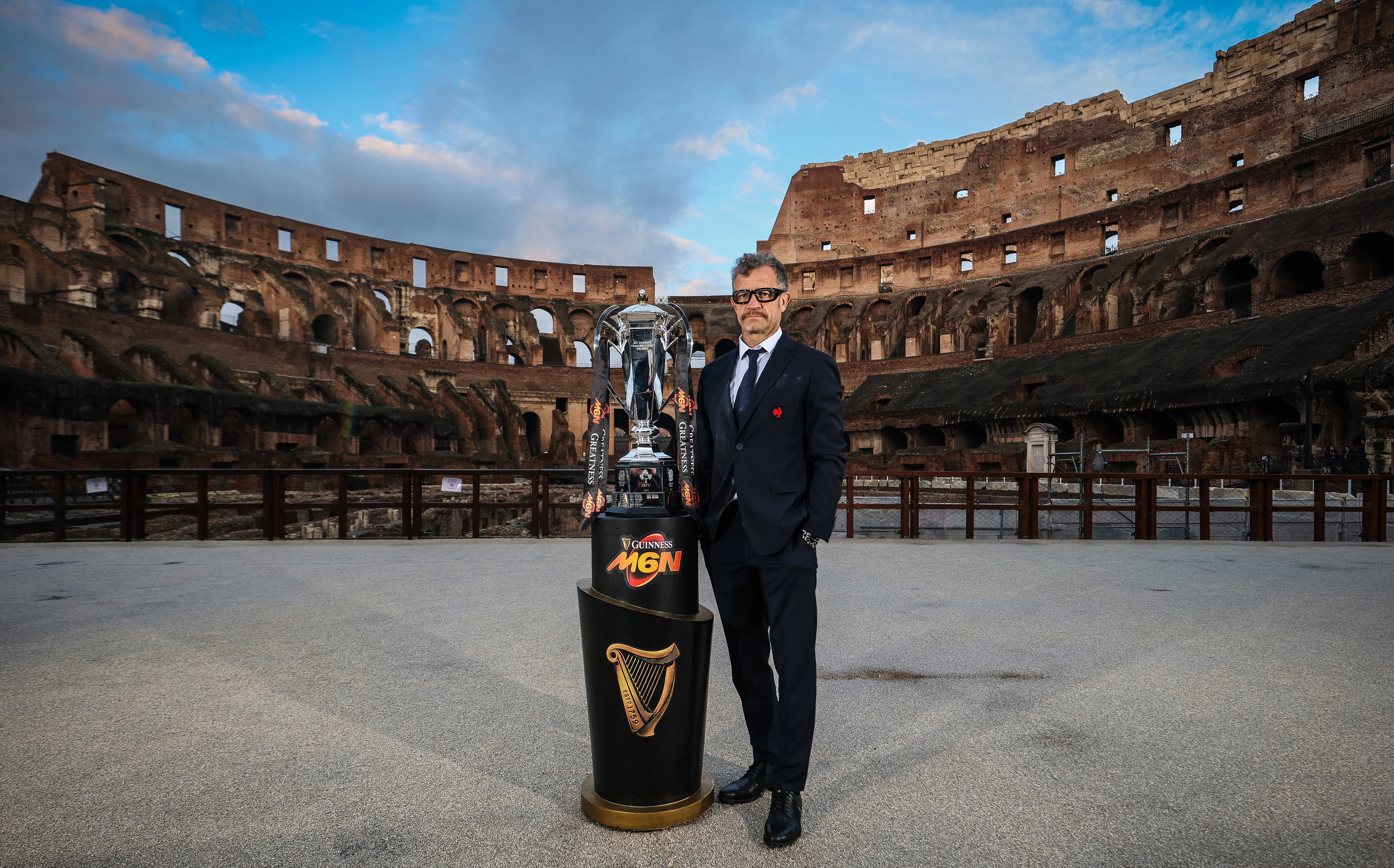 Fabien Galthié at the Colosseum