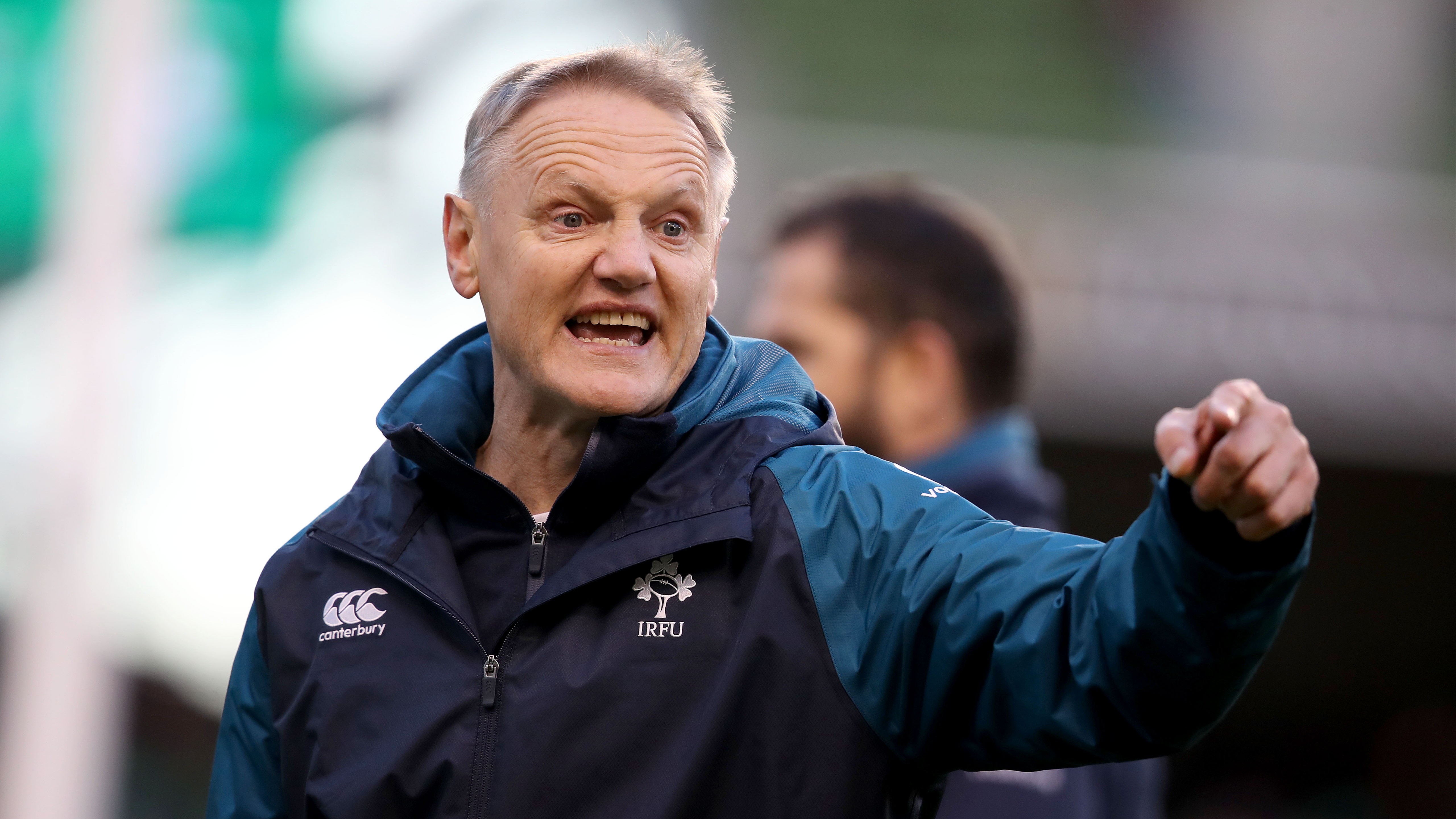 Joe Schmidt in the warm-up for England v Ireland in the 2019 Six Nations.
