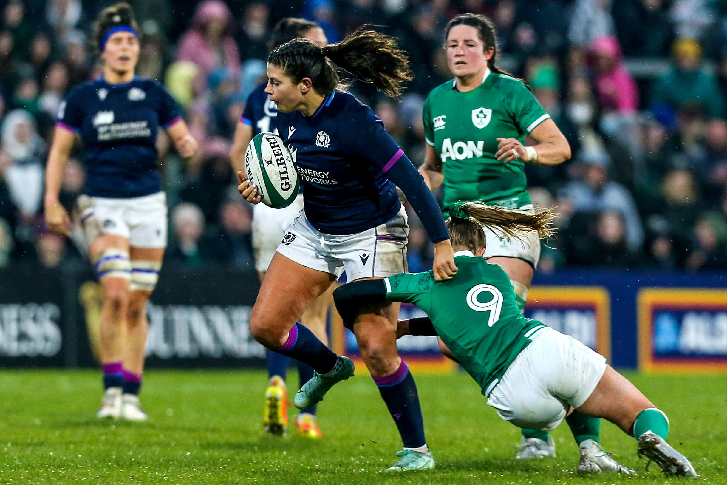 Lisa Thomson Rugby Partner Fiona Cooper - Scotland - Guinness Women's Six Nations