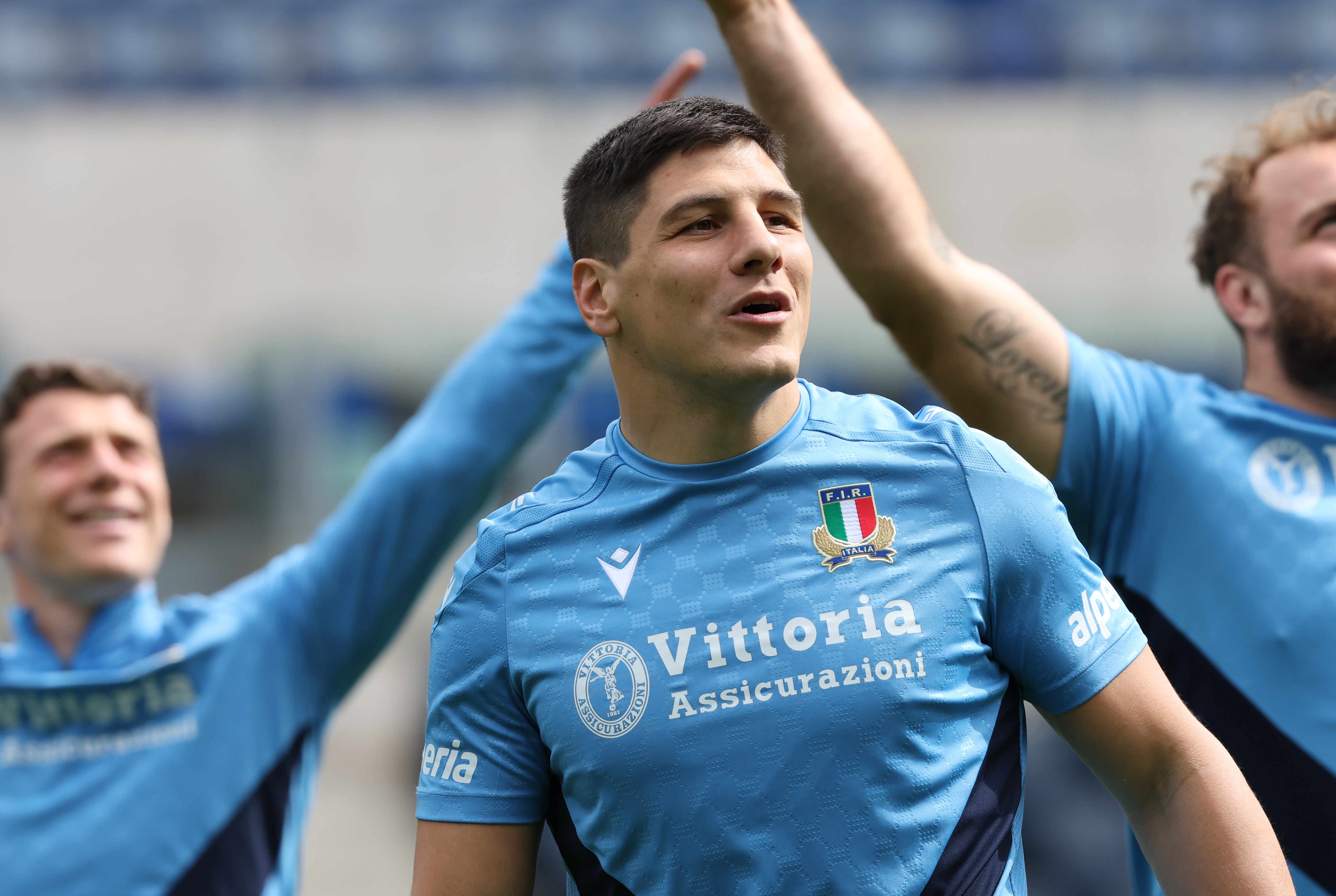 A smiling Juan Ignacio Brex during the captain’s run ahead of the 2025 Championship match against Ireland.