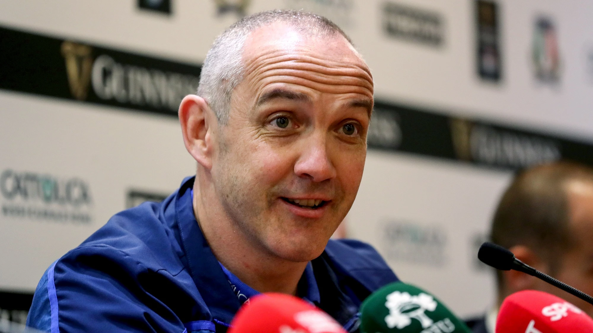 Conor O’Shea during the post match press conference 24/2/2019