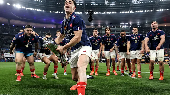 France's Nolann Le Garrec after the 2025 Guinness Six Nations Championship Round 5 game between France and Scotland in the Stade de France, Paris, France, Saturday, March 15, 2025 (Photo by Dan Sheridan / Inpho)