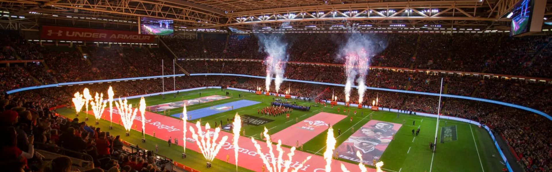 Principality Stadium fire display