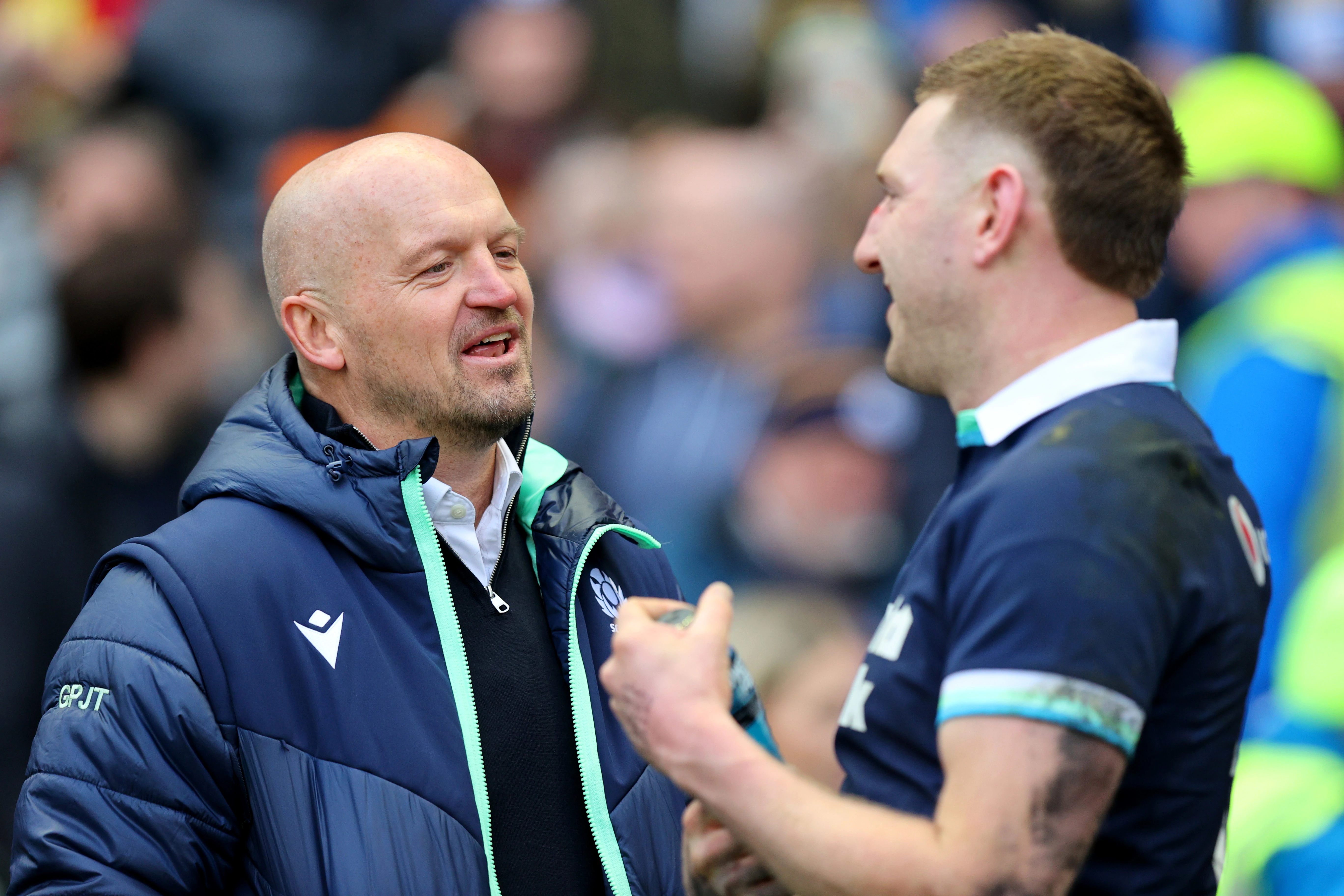 Gregor Townsend and Finn Russell