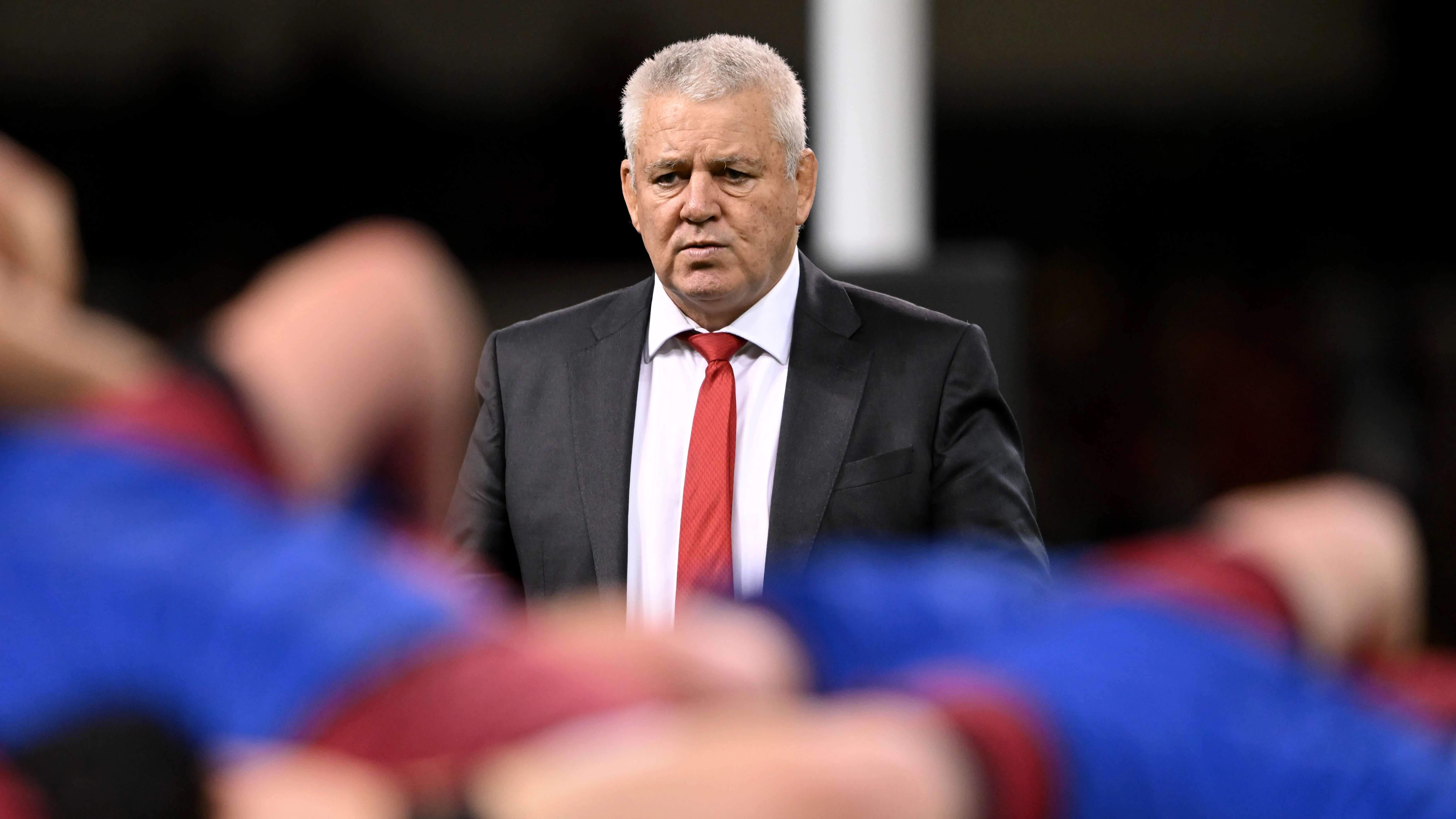 Warren Gatland during the 2024 Six Nations