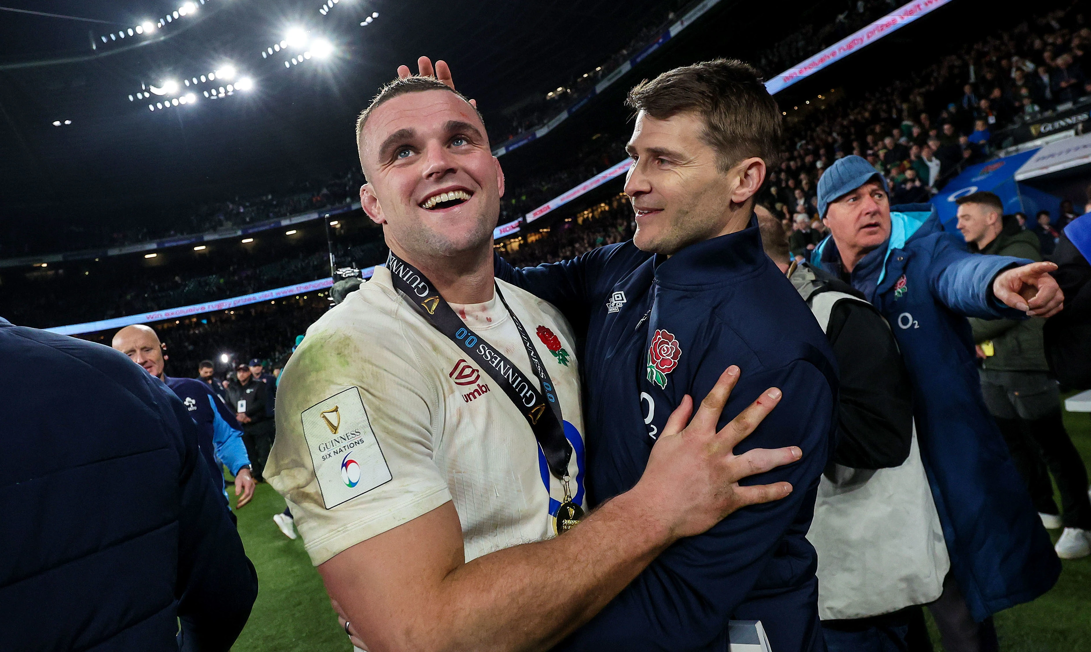 ben earl celebrates beating ireland