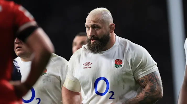 Joe Marler playing during his final Six Nations Championship in 2024.