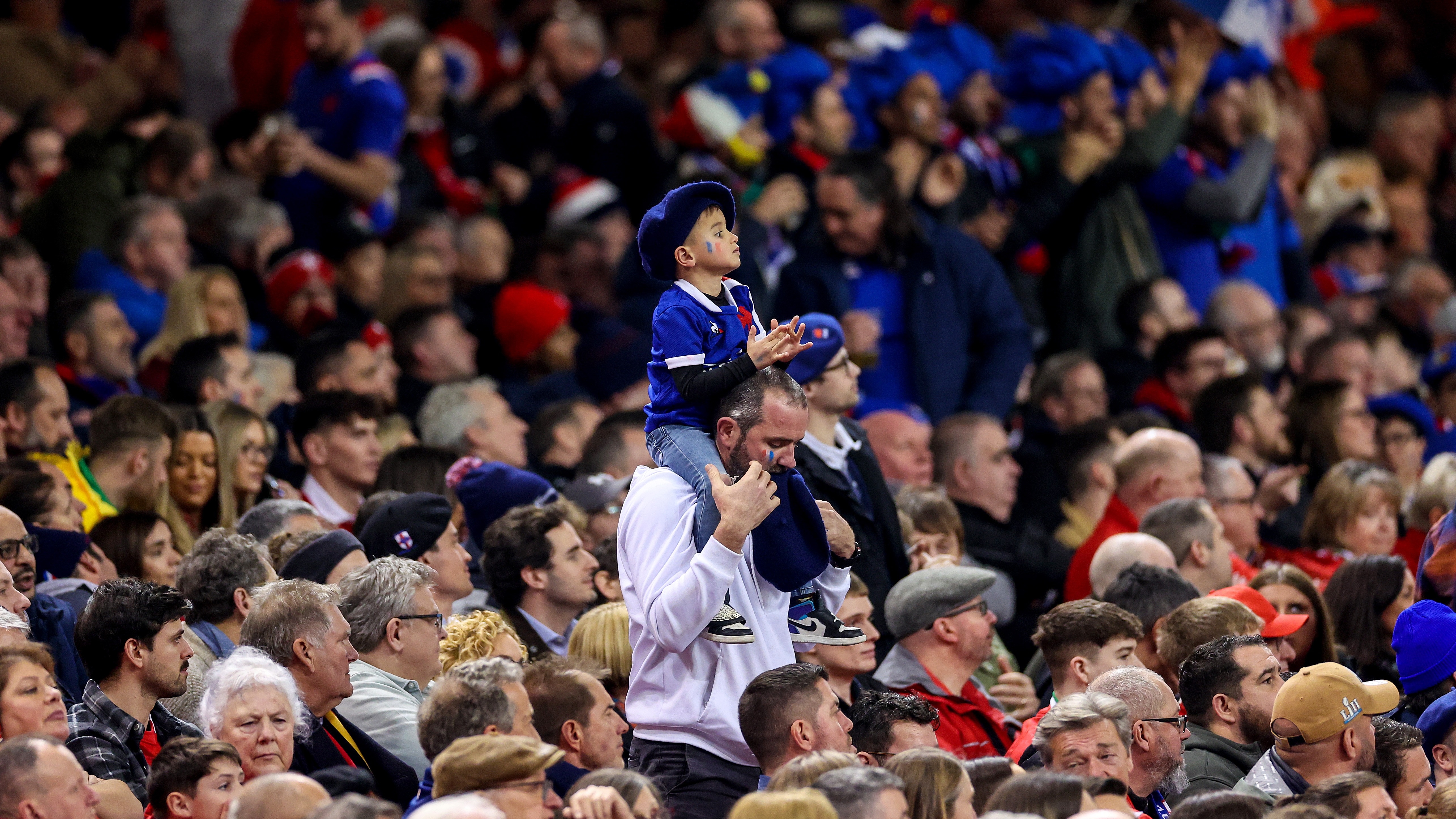 French fans during the 2024 Championship