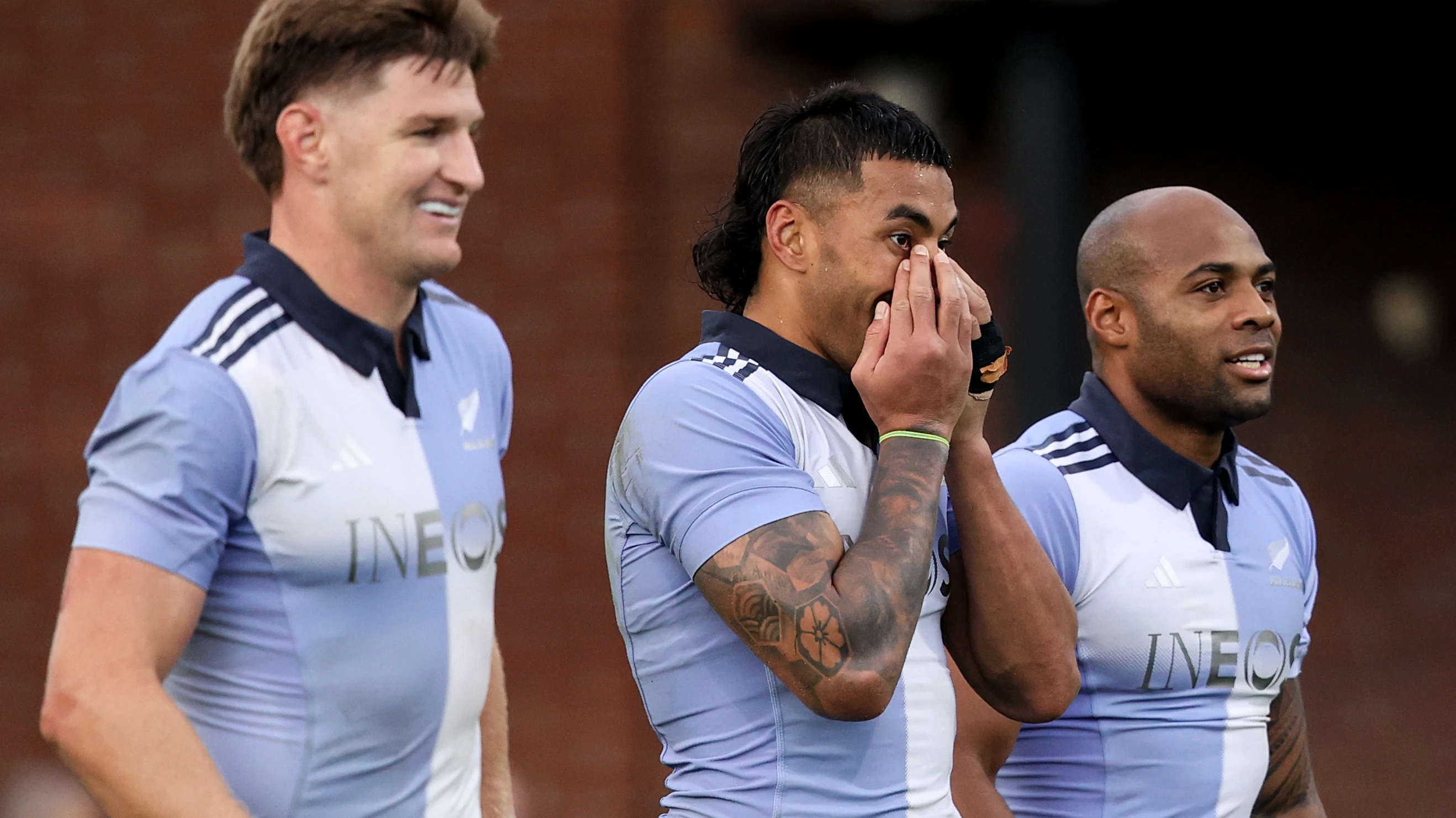 The New Zealand squad training at Wanderers RFC, Dublin (2024)
