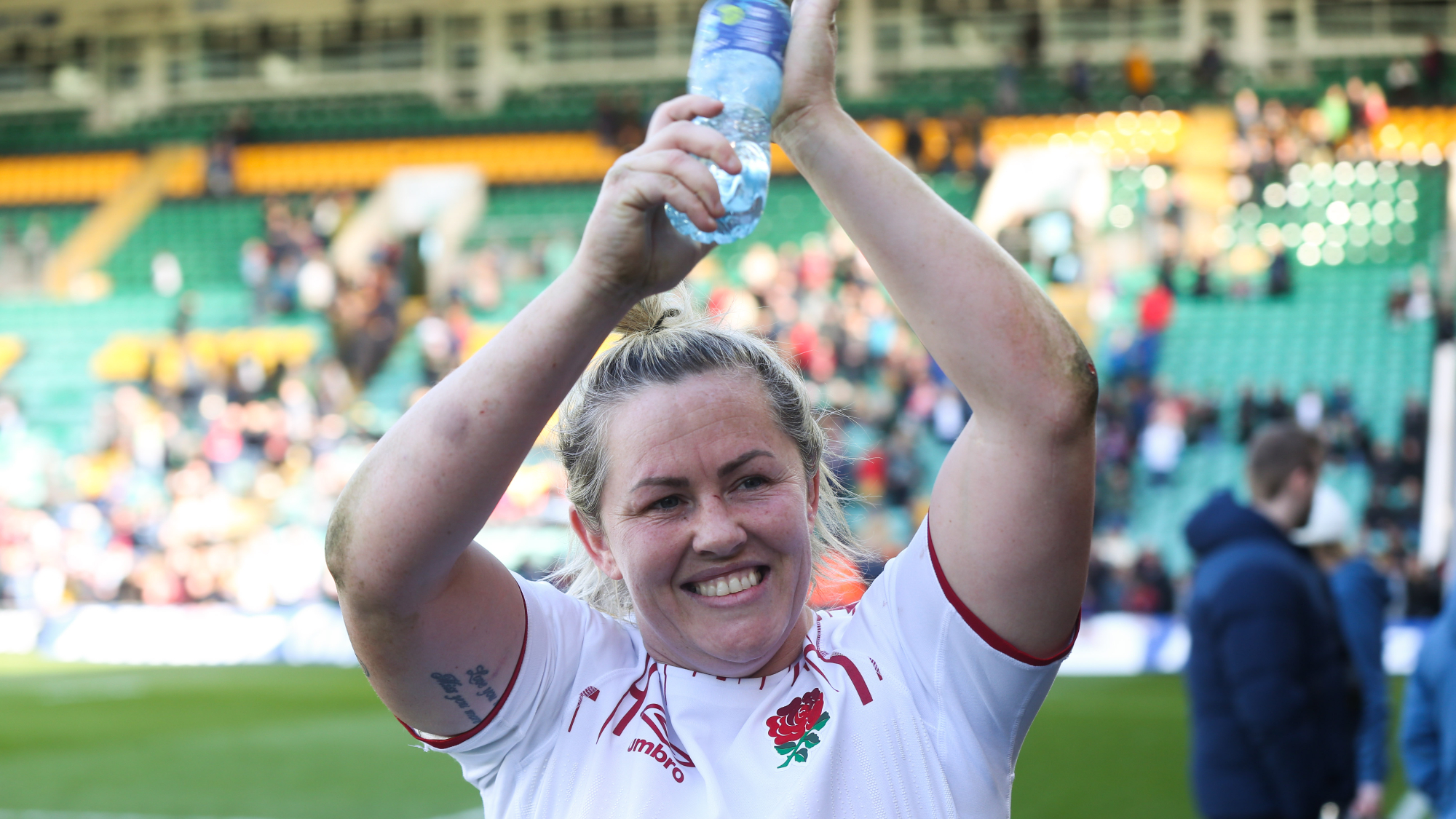 Marlie Packer celebrated her 100th England cap with victory in Parma