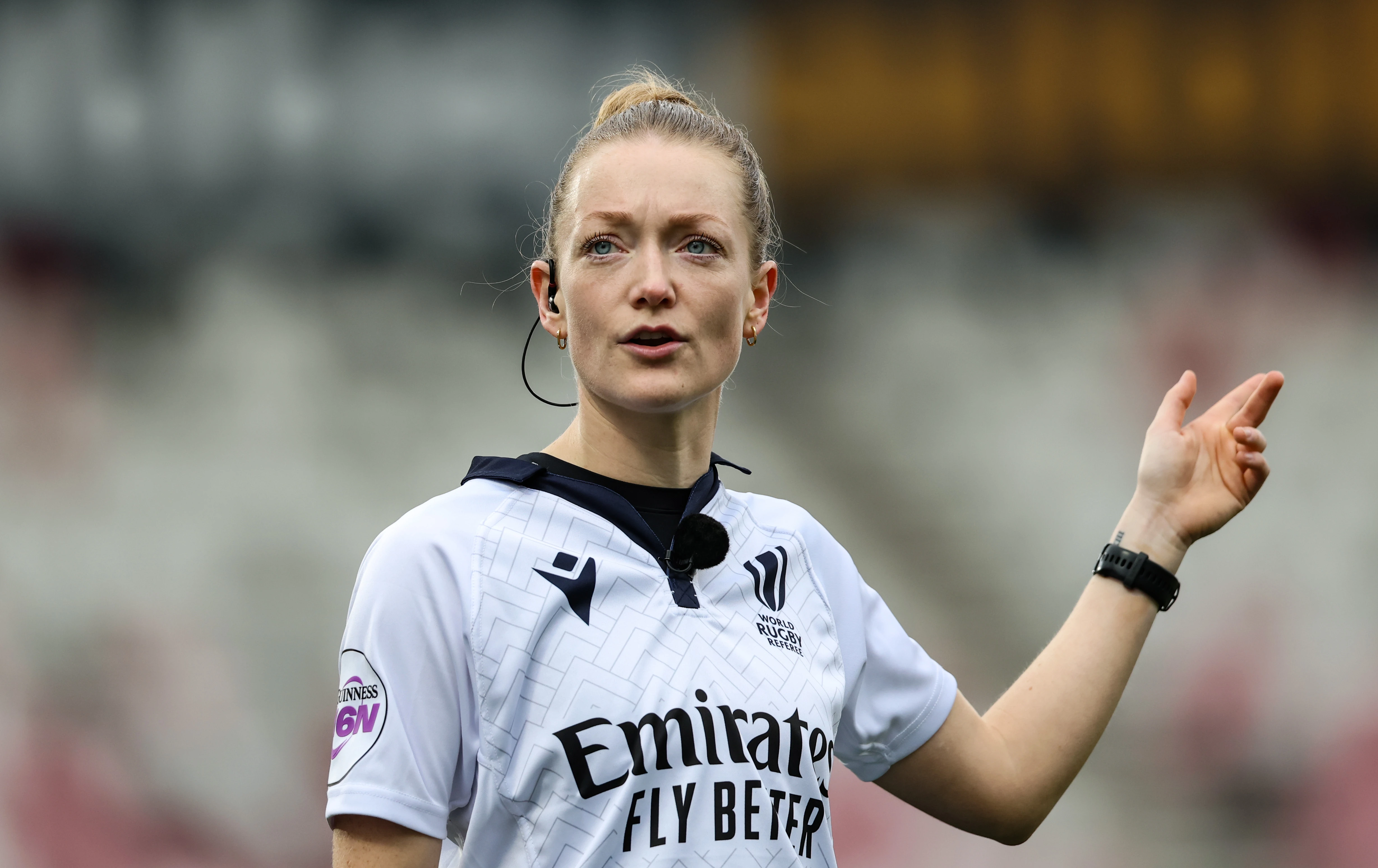 Hollie Davidson Latest Rugby News Hollie Davidson makes history as first female referee in EPCR final