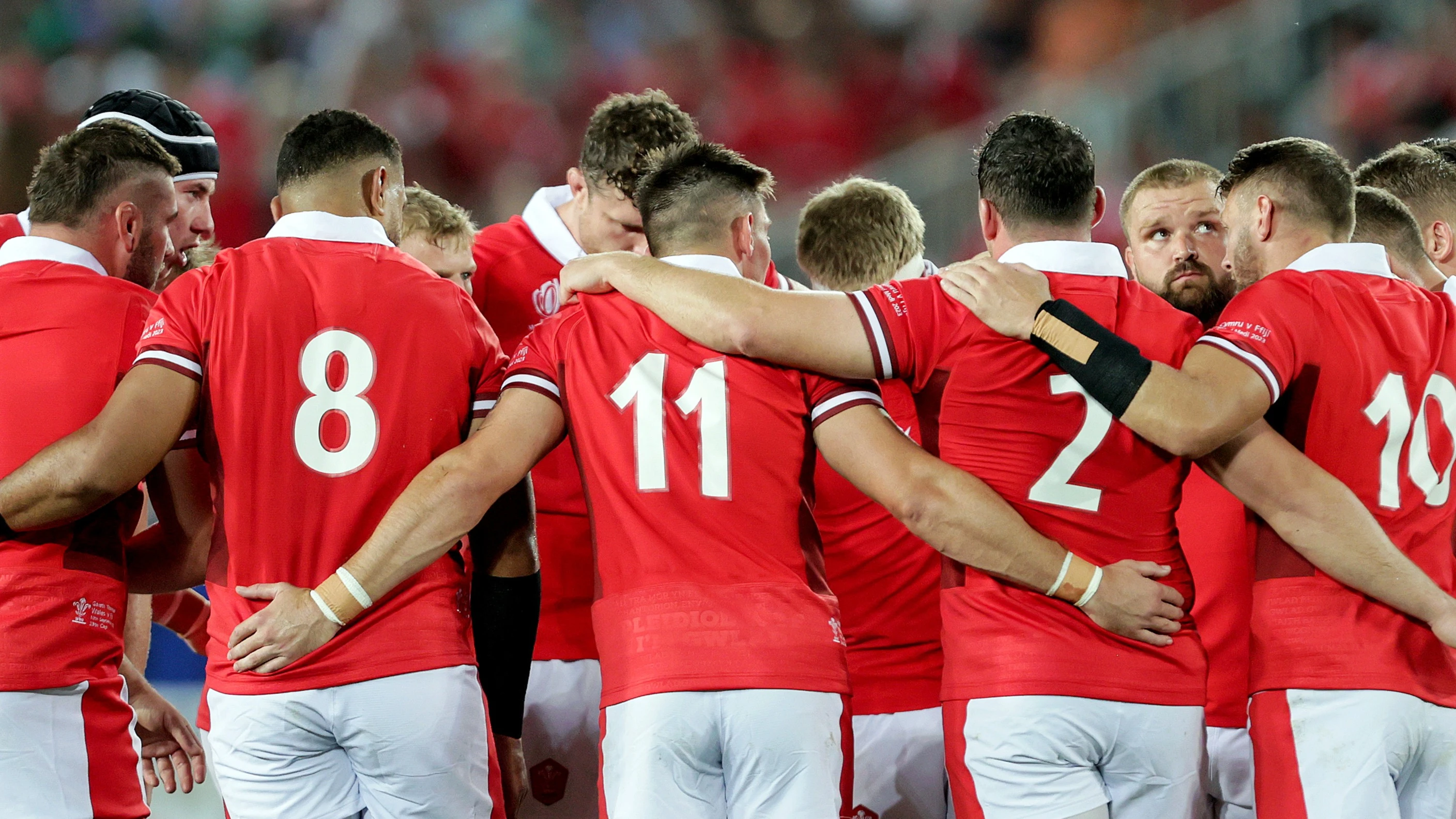 Wales huddle