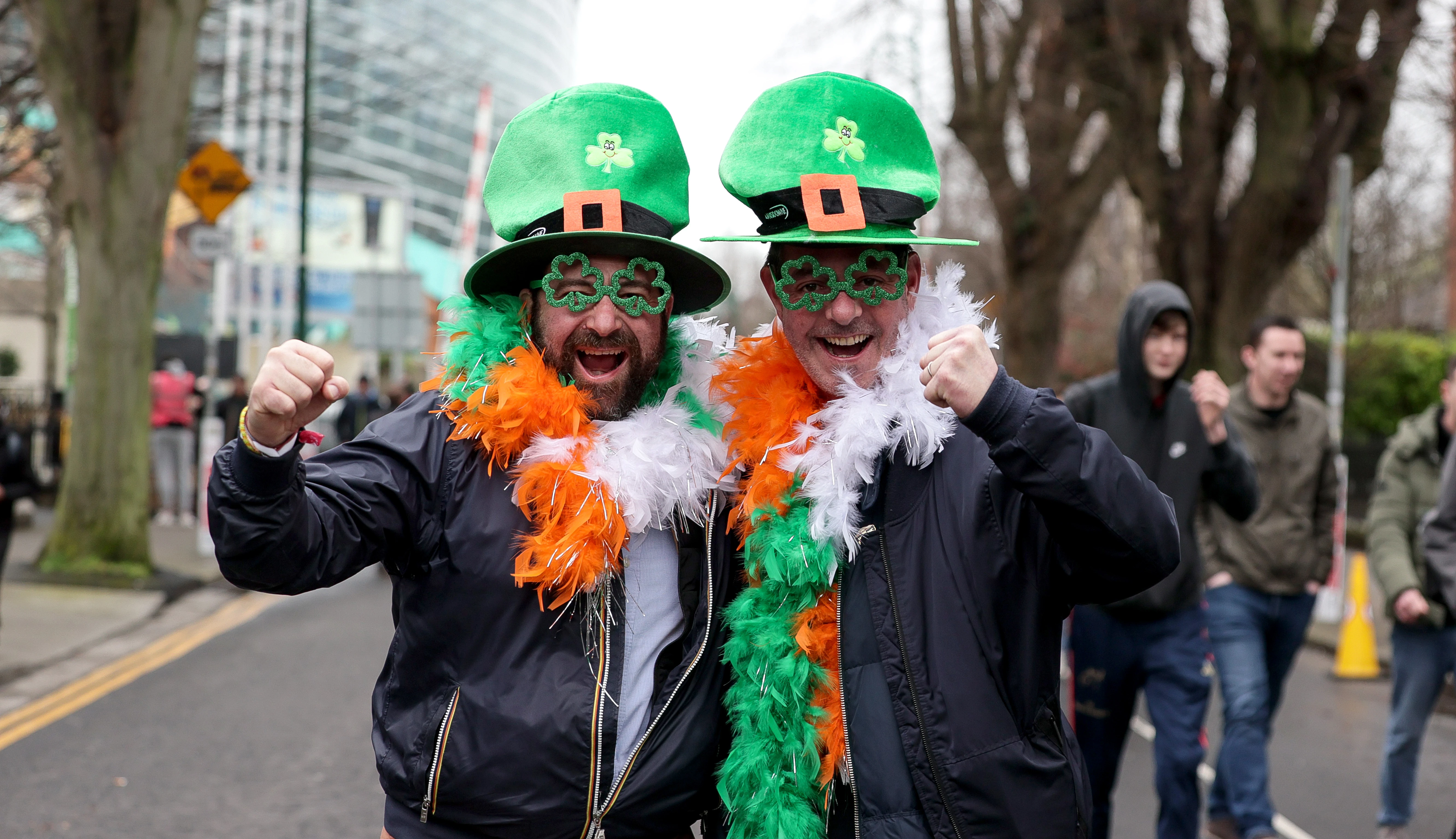 Irish fans in Dublin 