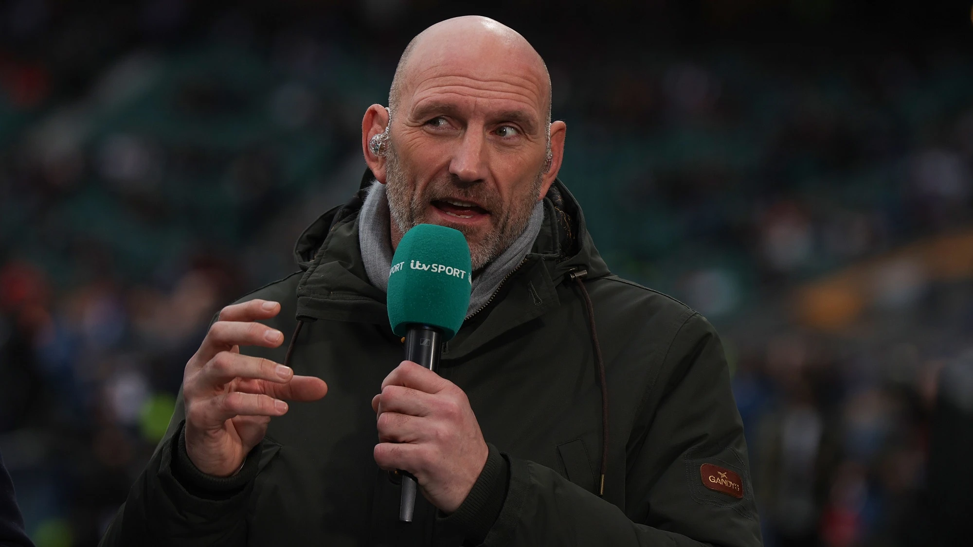 Lawrence Dallaglio on media duties ahead of the game 12/2/2023