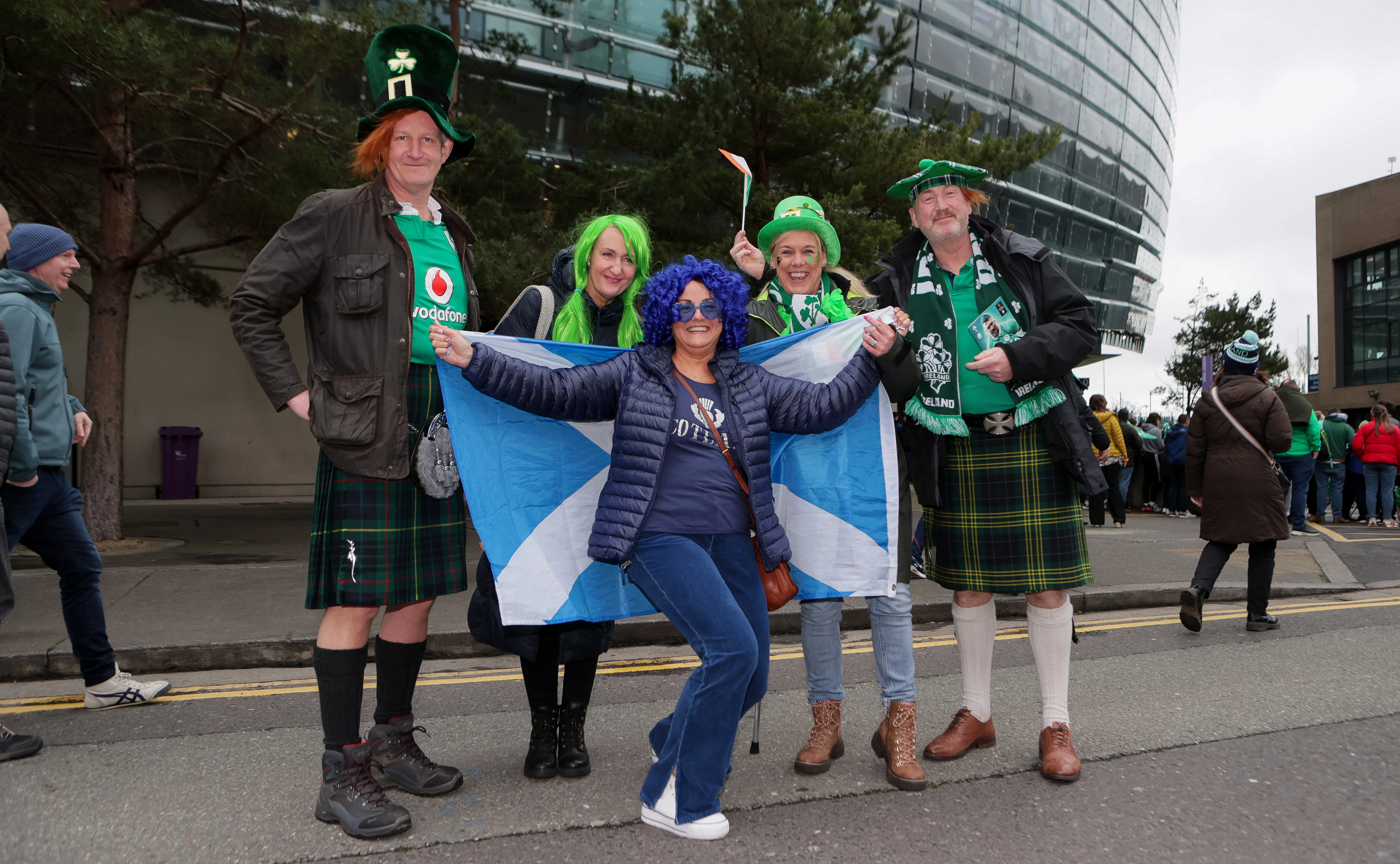 Scotland v Ireland fans 