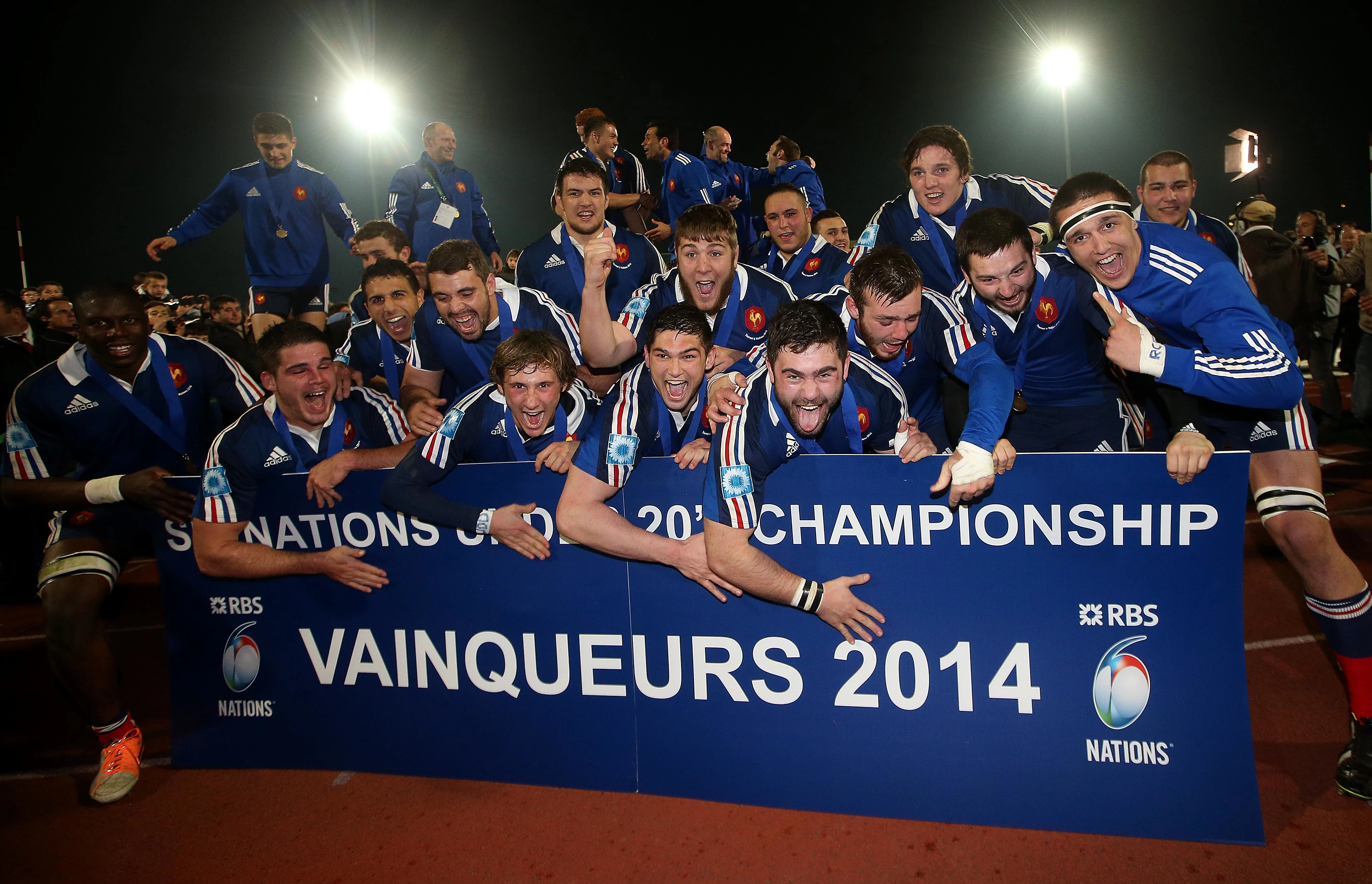 France U20 celebrate 2014 Grand Slam