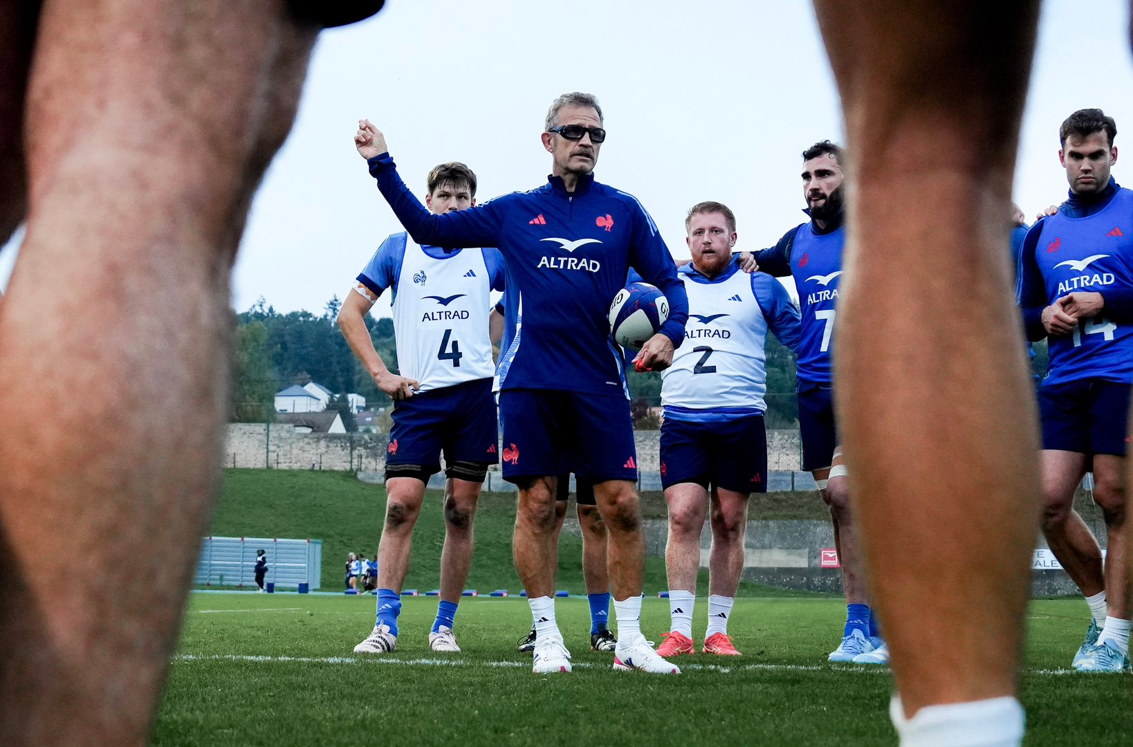 Fabien Galthié training