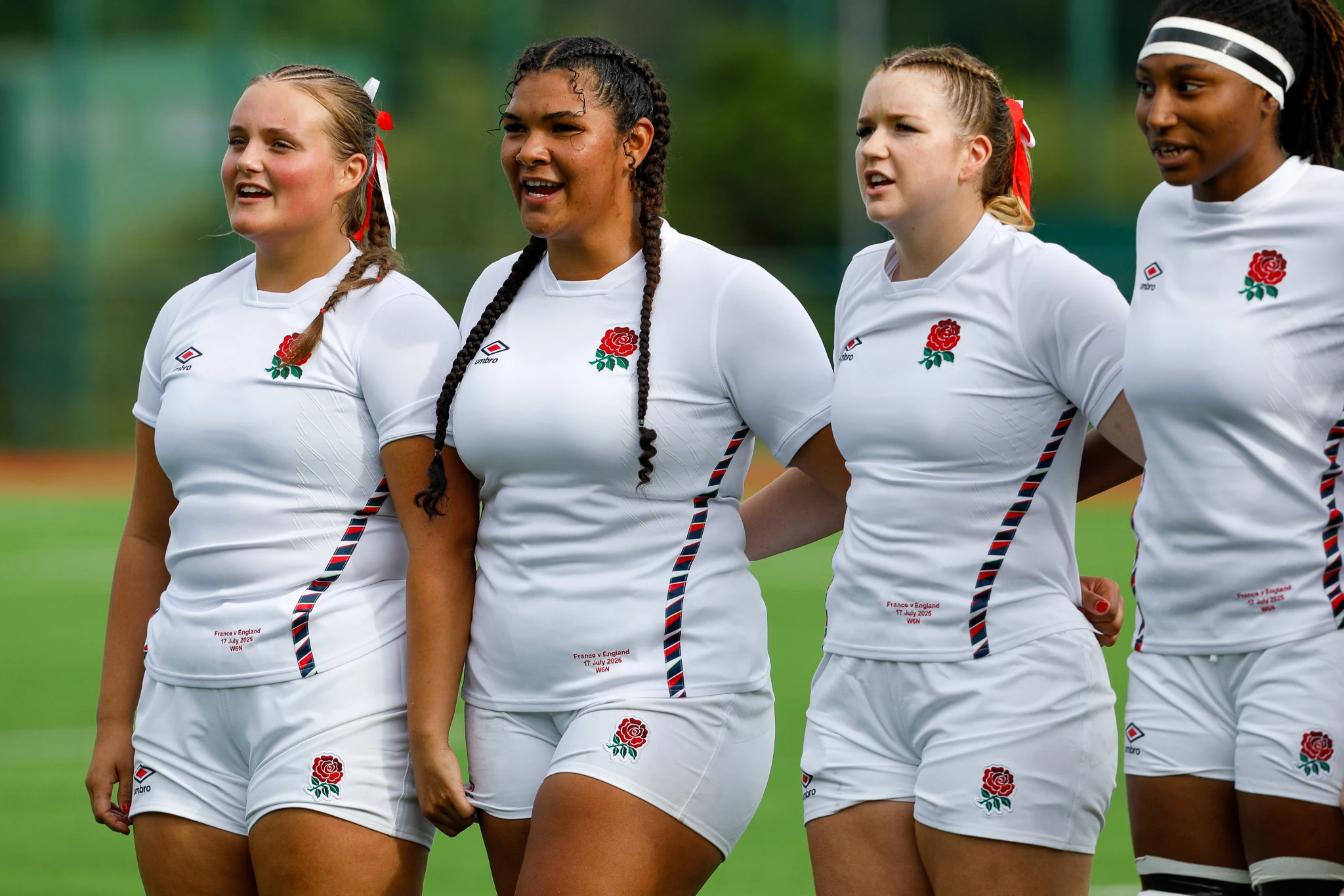 England players v France