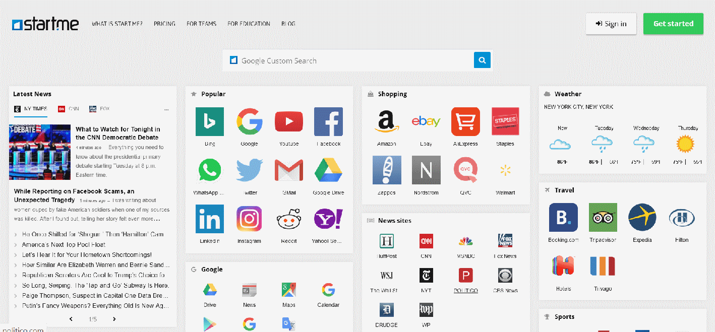 Start.me - Startpage