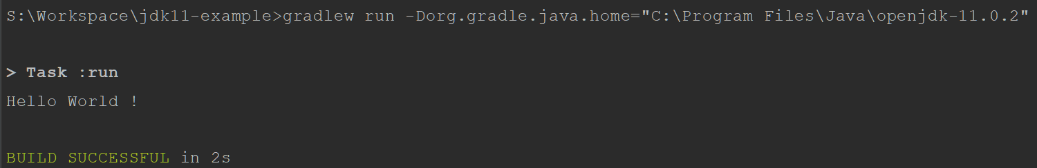 Java 11 Gradle Hello World