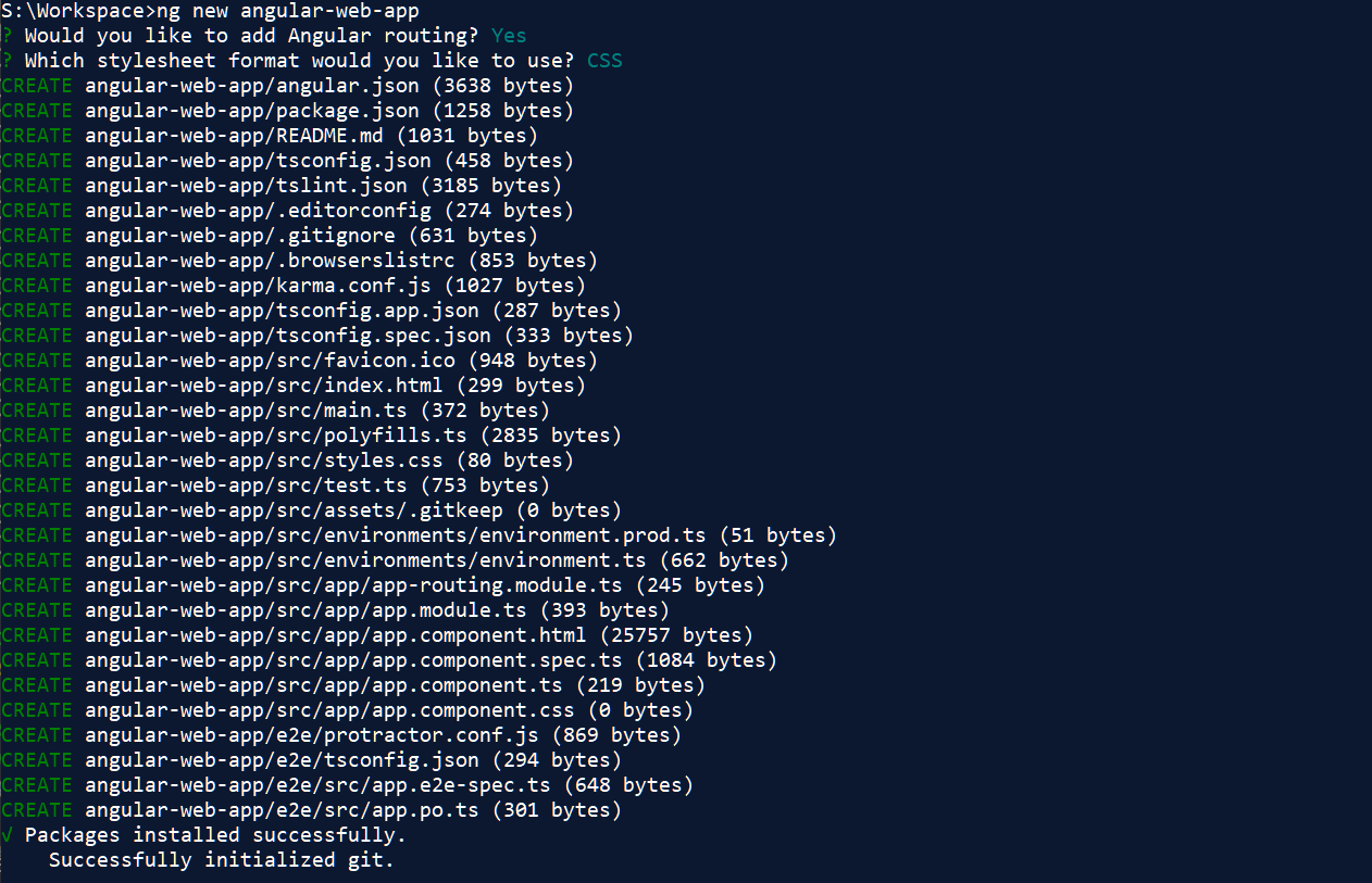 Angular Getting Started - 3- Generate Angular App