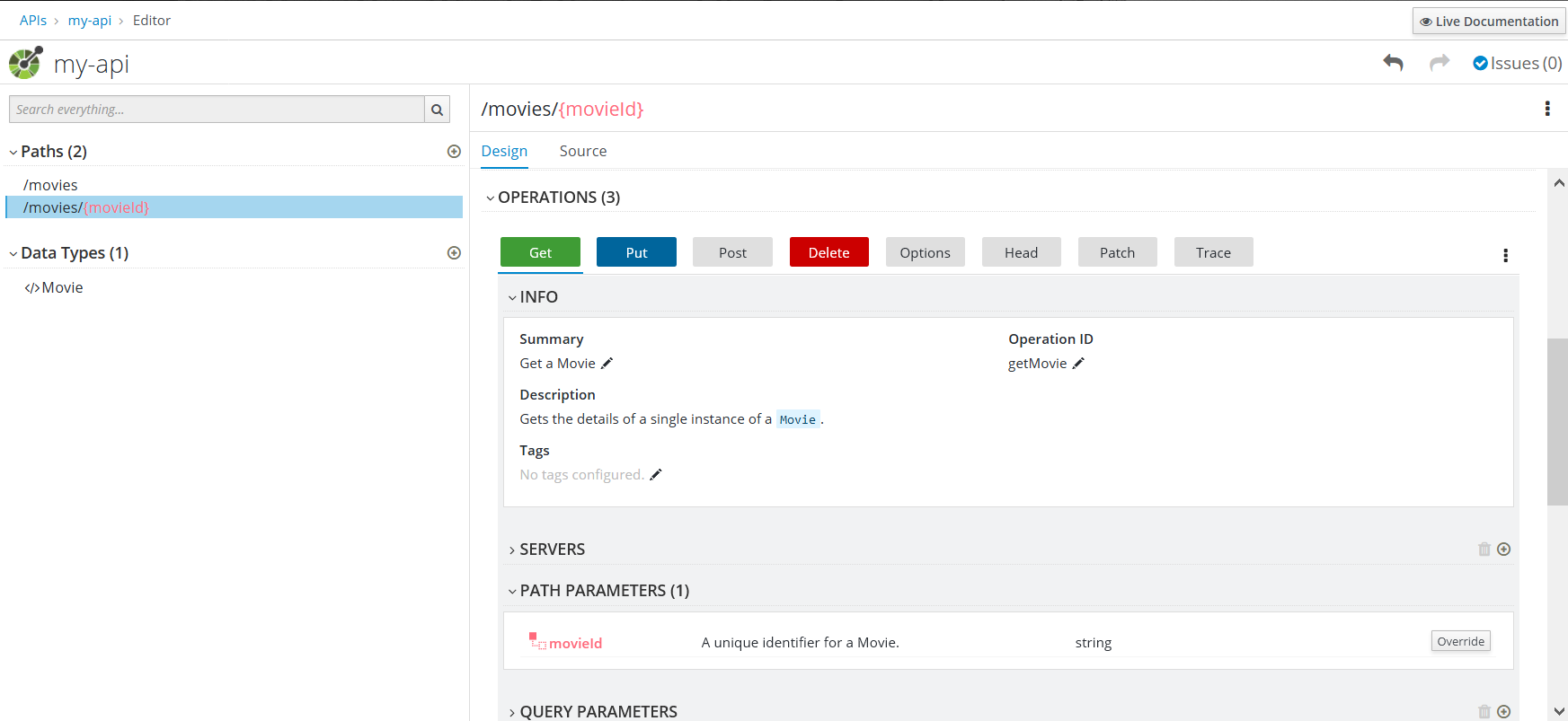 Apicurio - 4. edit operations