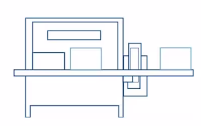 Illustration of machine used in butter production