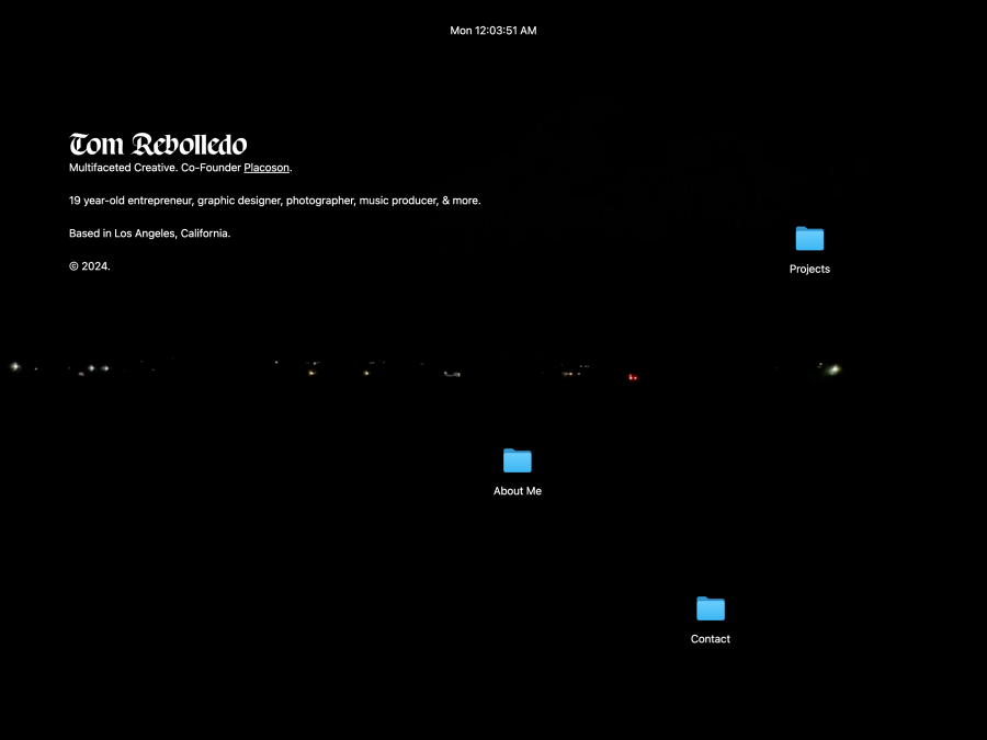 Tom Rebolledo Website