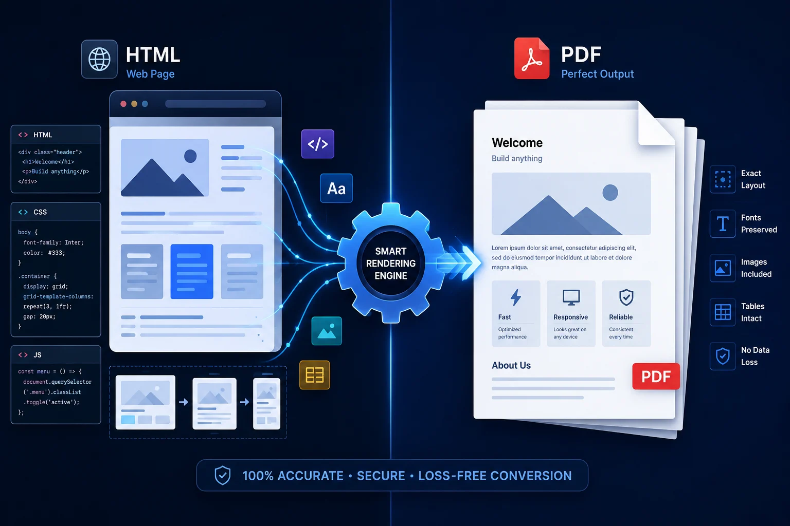 HTML to PDF Converter: Convert Web Pages to PDF Online Without Losing Formatting