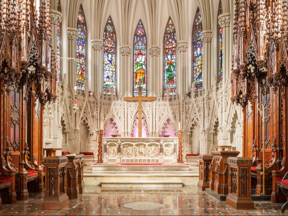 The altar at the Cathedral