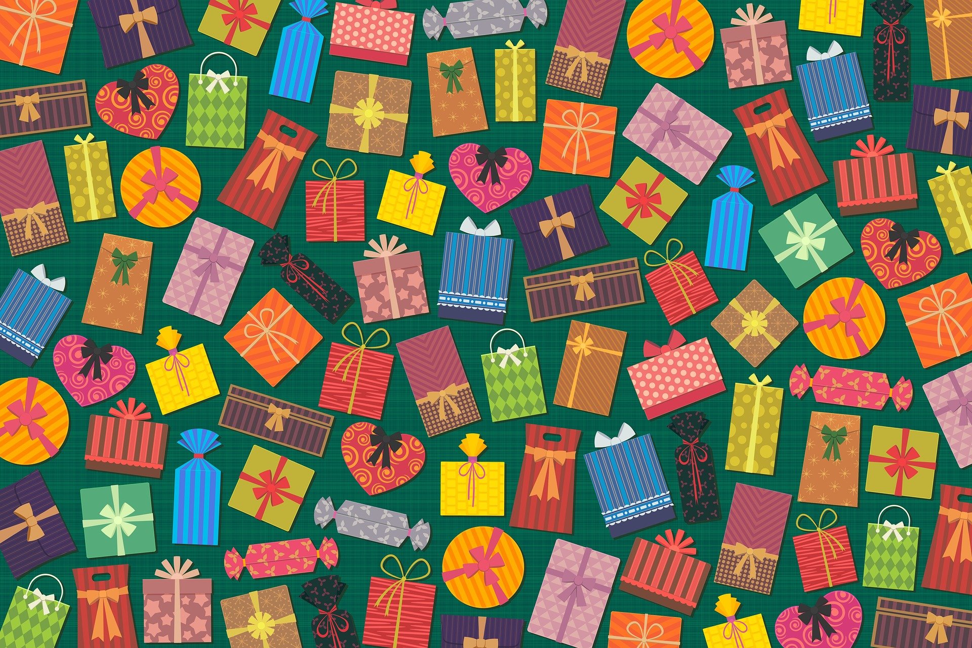 Image of wrapped Christmas gifts