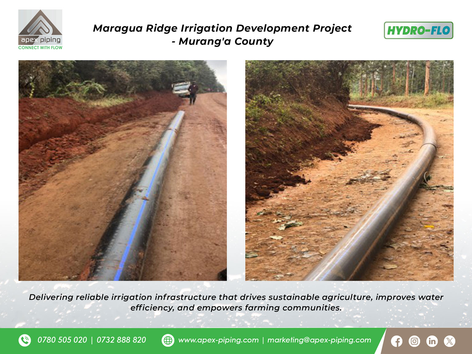 Muranga County - Construction of Maragua Ridge Irrigation Project