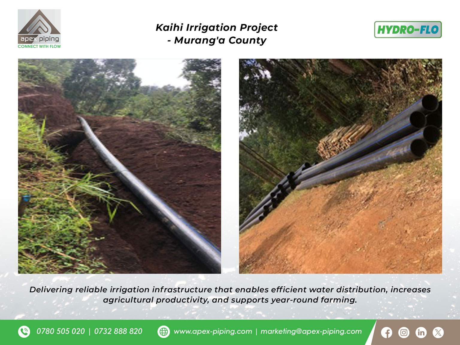 Muranga County - Construction of Kaihi Irrigation Project