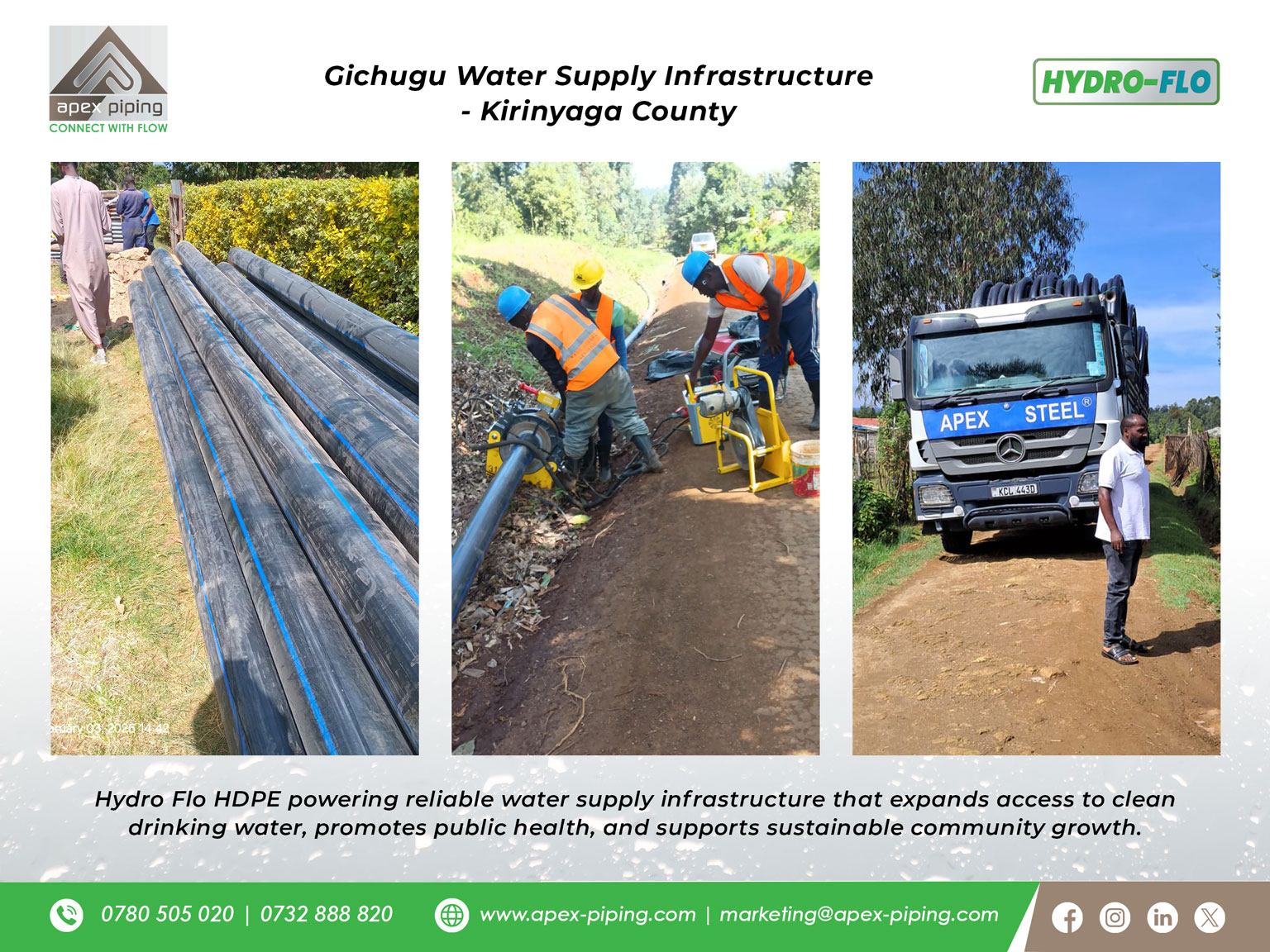 Kirinyaga County - Construction of Gichugu Water Supply Infrastructure