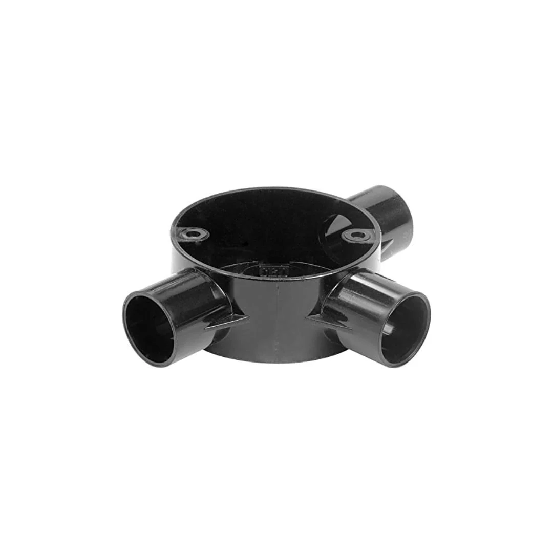 PVC 3 Way Circular Junction Box Fitting - Apex Piping product