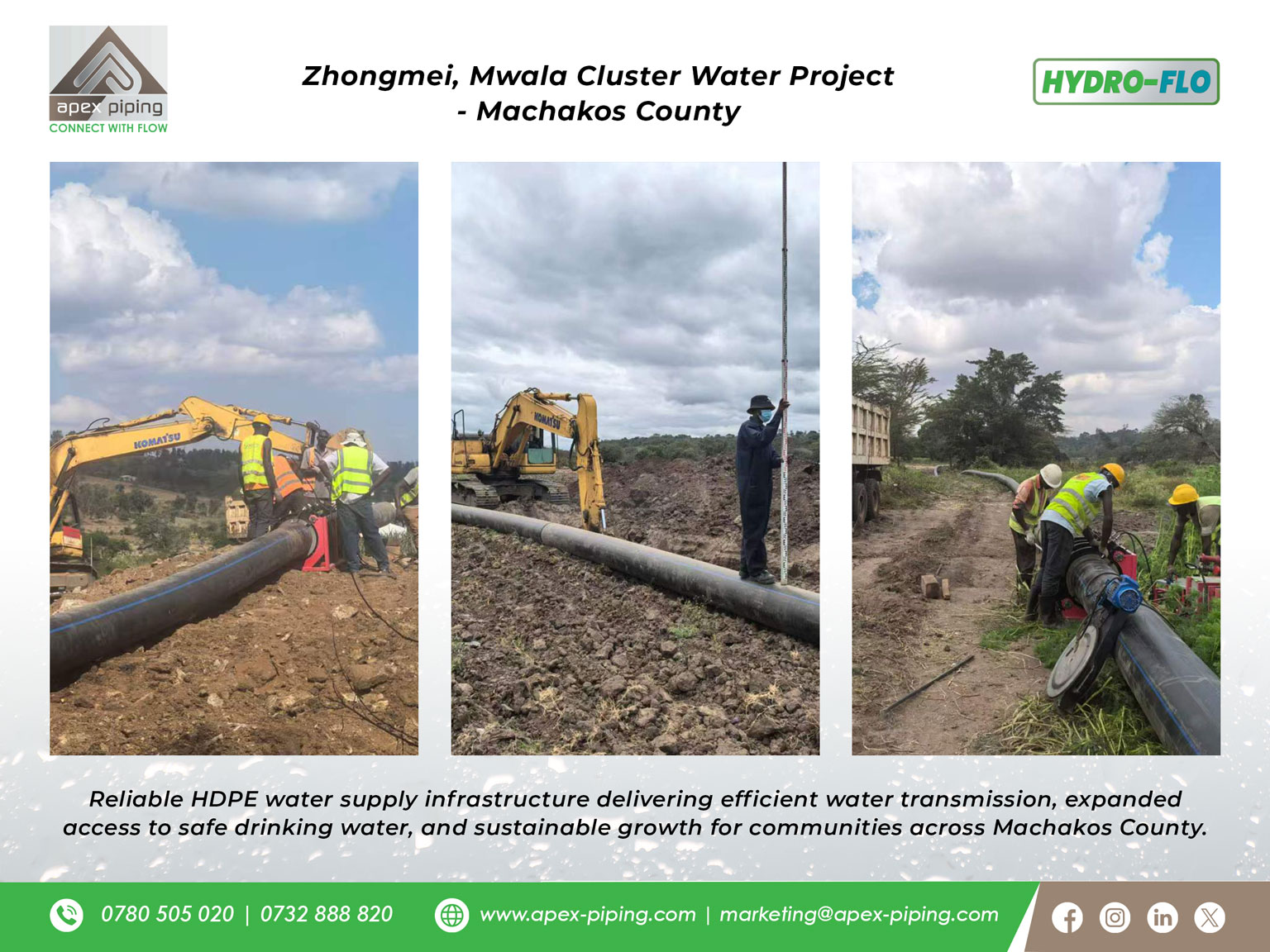 Machakos County - Zhongmei – Mwala Cluster Water Supply Project