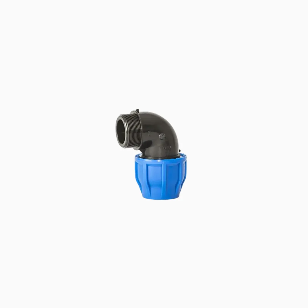 HDPE Male Elbow 90 Degrees Fitting - Apex Piping product