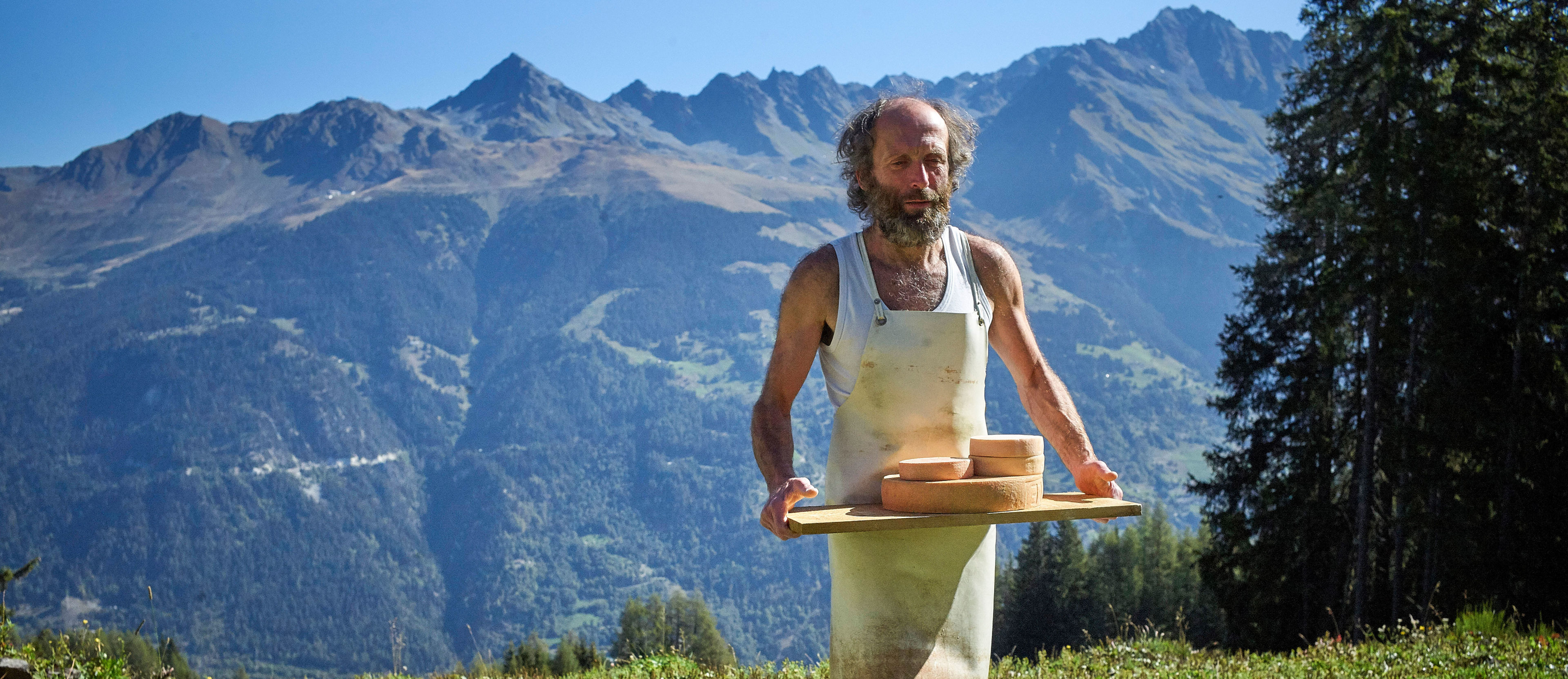Farmer, Val de Bagnes, Valais, Switzerland