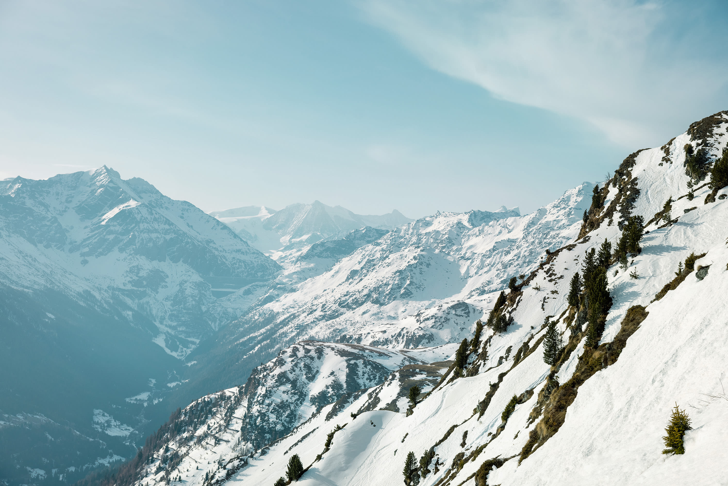 Paradis caché dans le domaine skiable Les 4 Vallées en Valais.