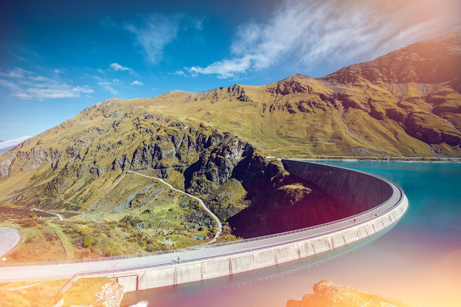 Staudamm Moiry Grimentz Val d'Anniviers Valais Wallis Suisse Switzerland Schweiz