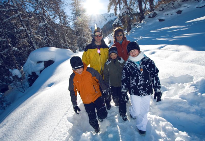 Randonnée hivernale sur les traces des plus grands mélèzes d'Europe, Nendaz, Valais