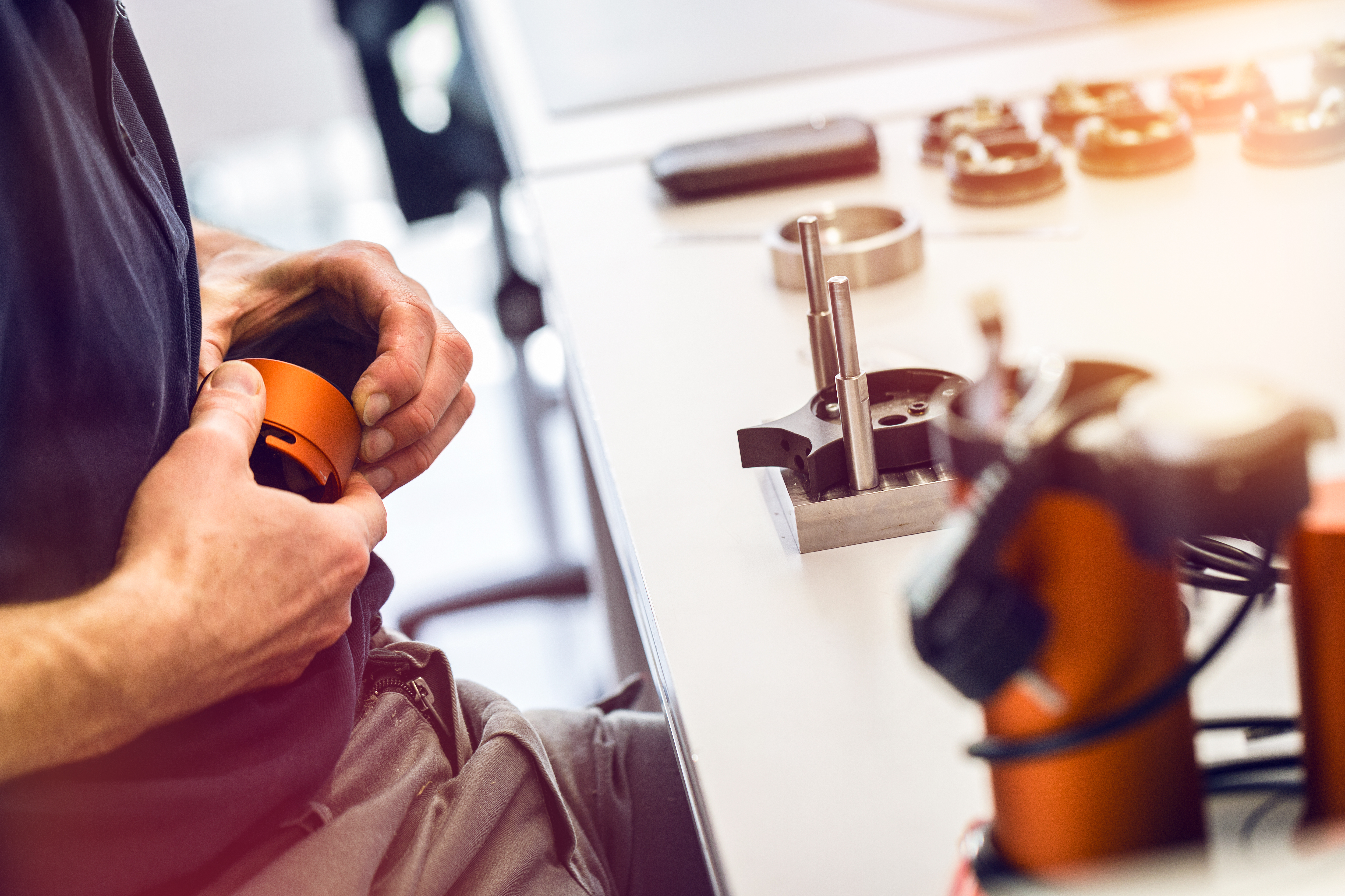 Herstellung in Handarbeit, kleinste Kaffeemaschine der Welt